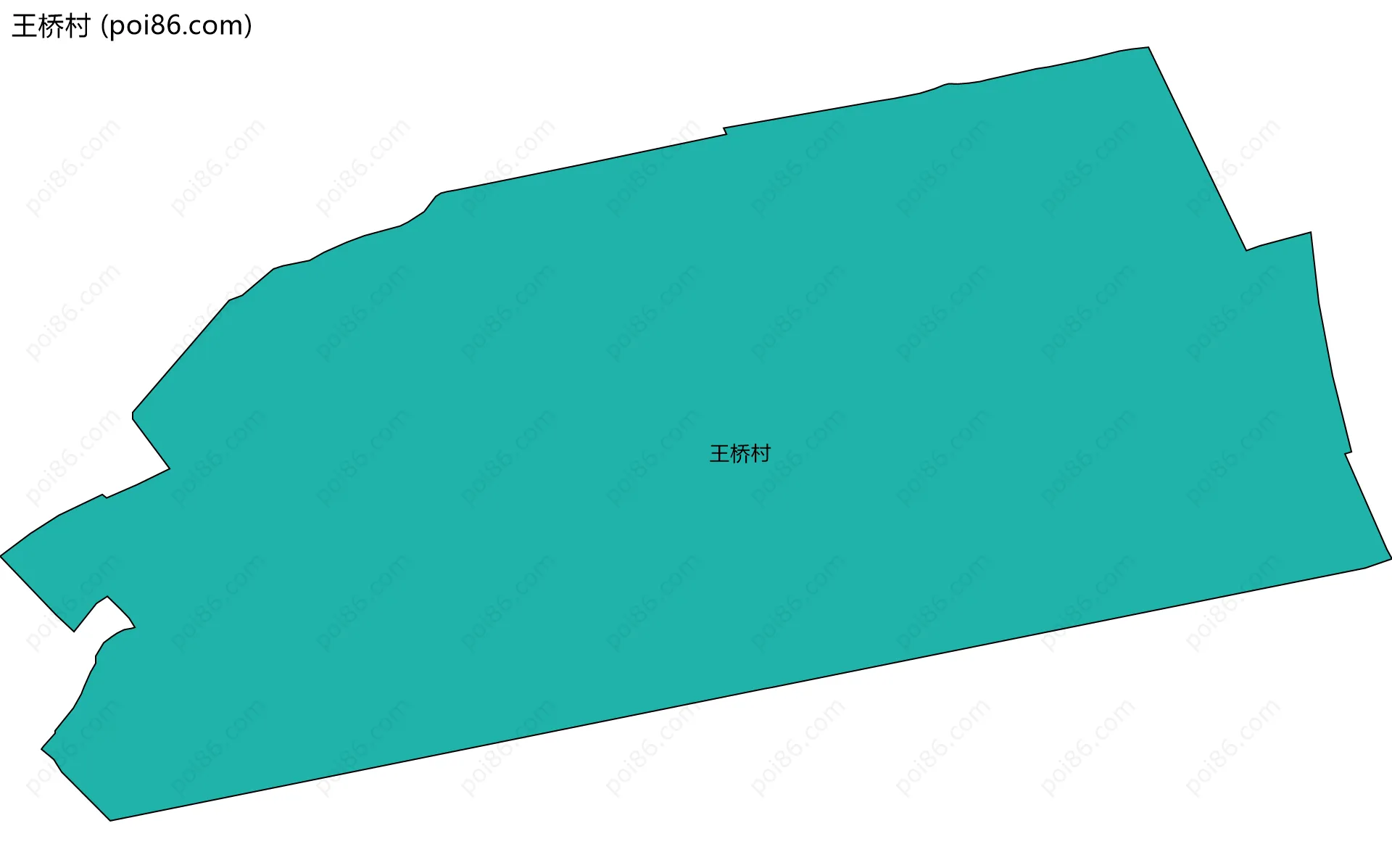 王桥村边界地图