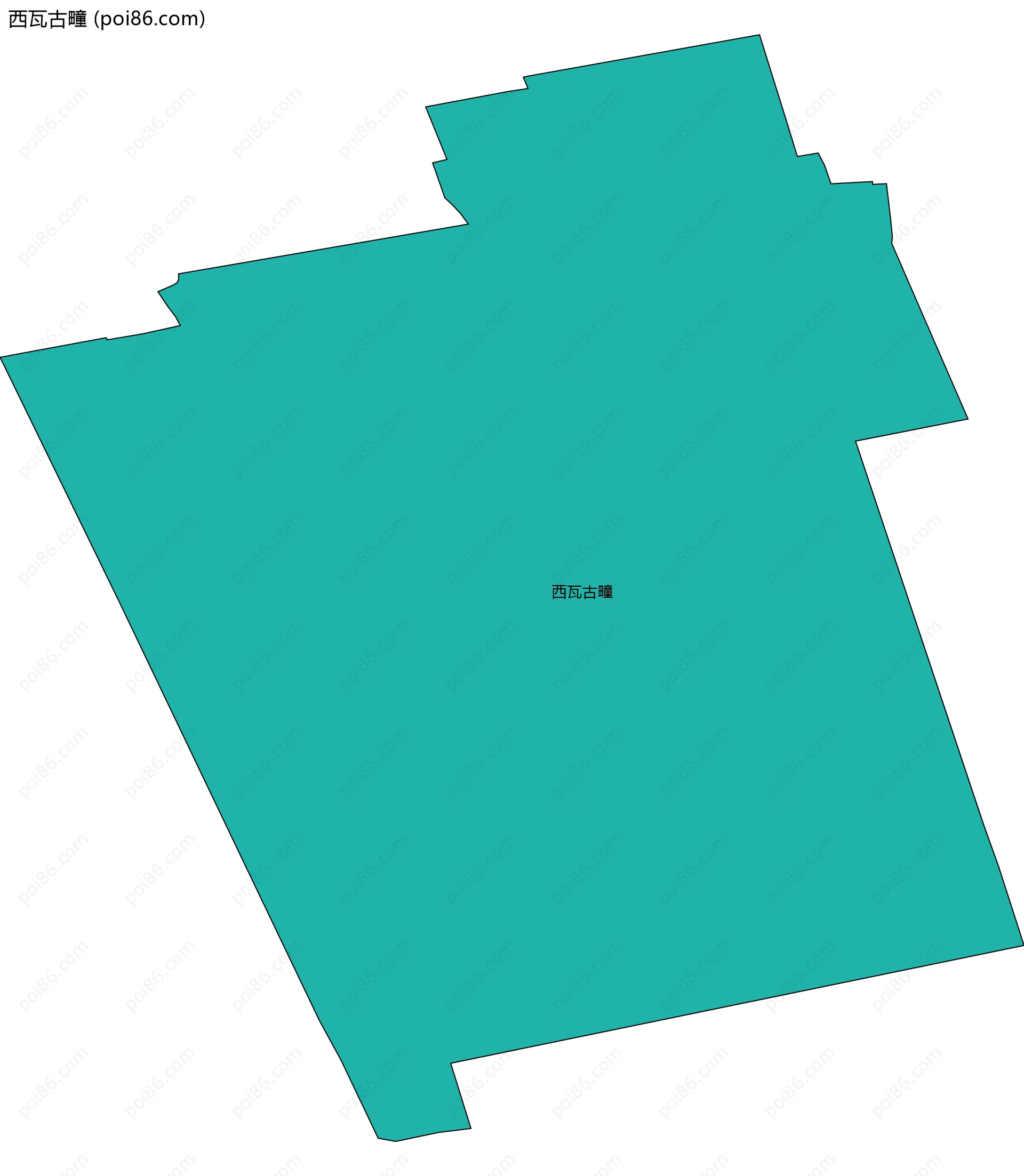 西瓦古疃边界地图