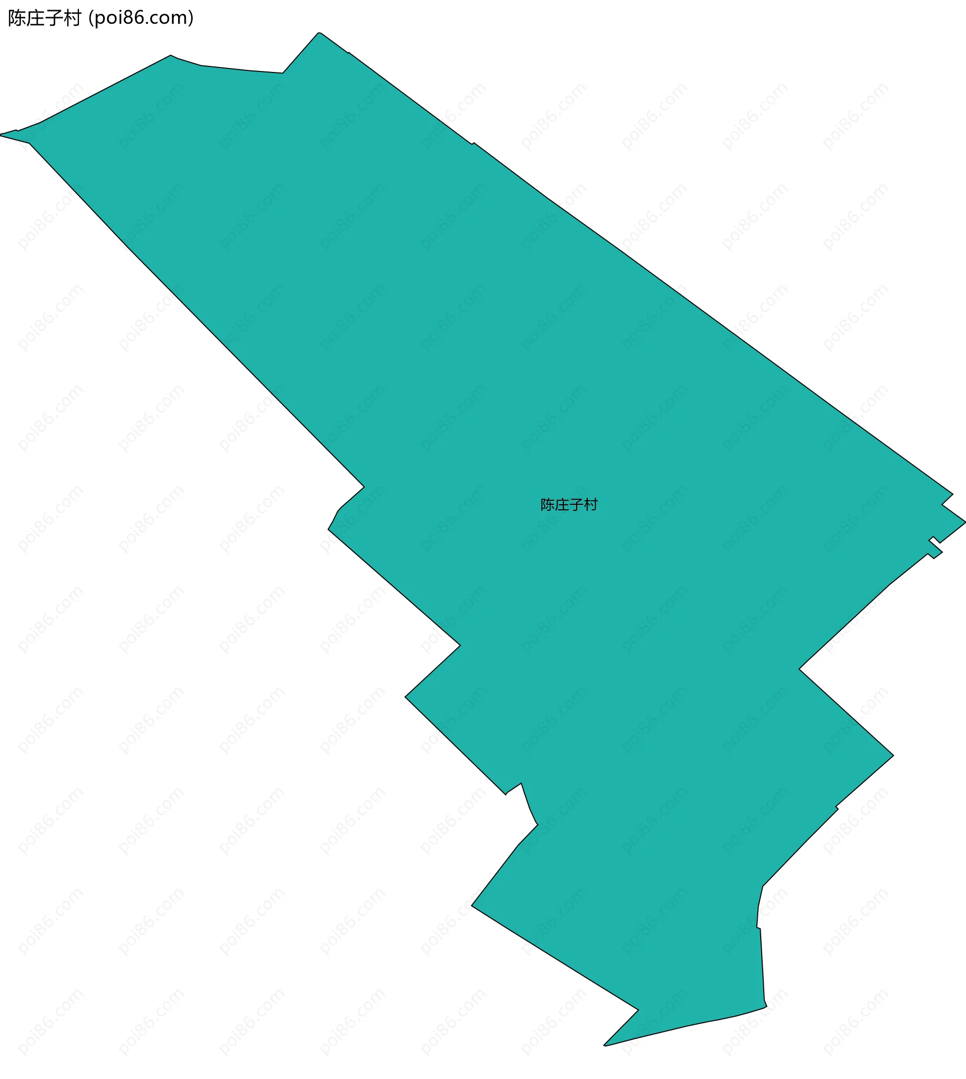 陈庄子村边界地图