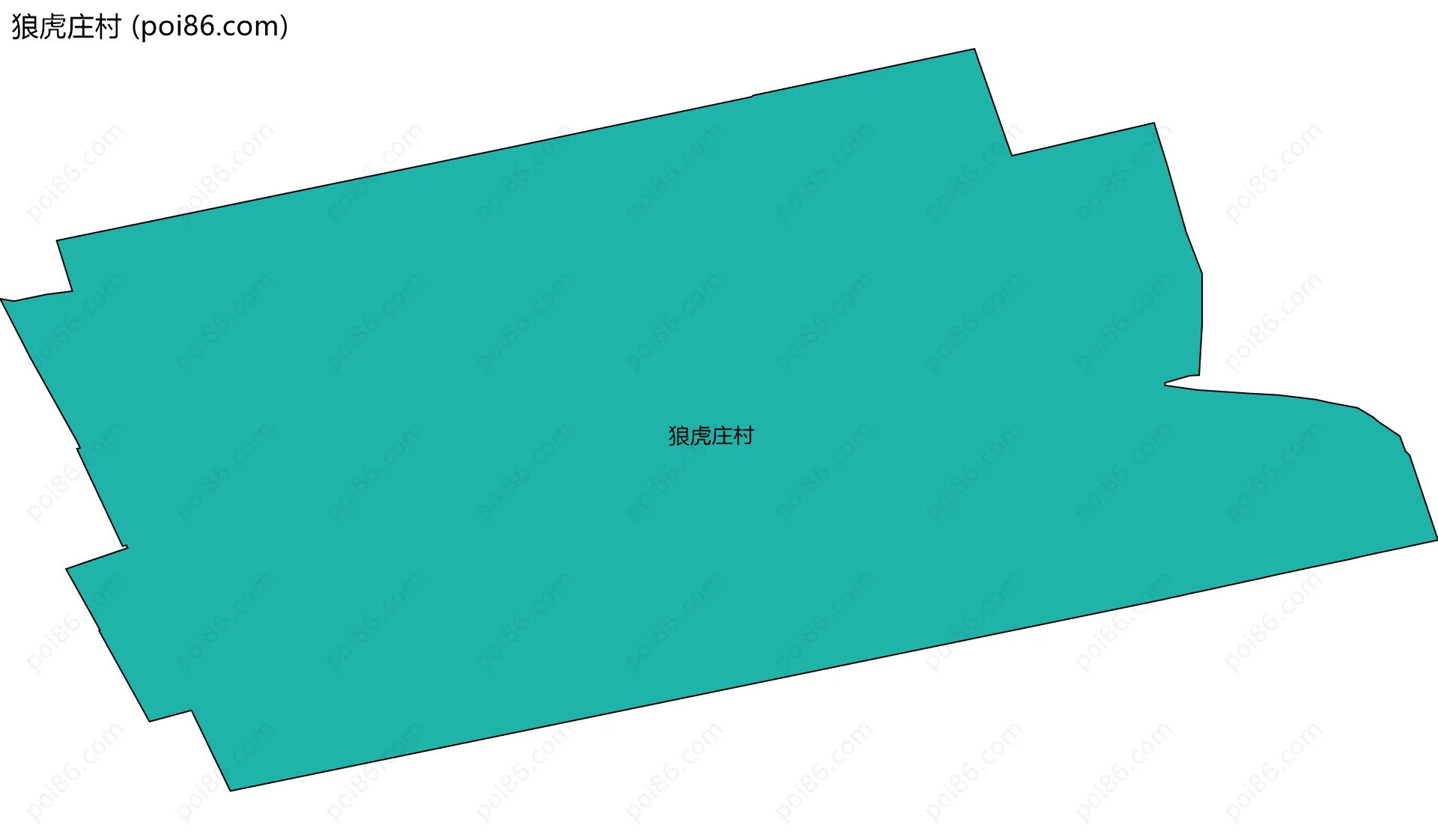 狼虎庄村边界地图