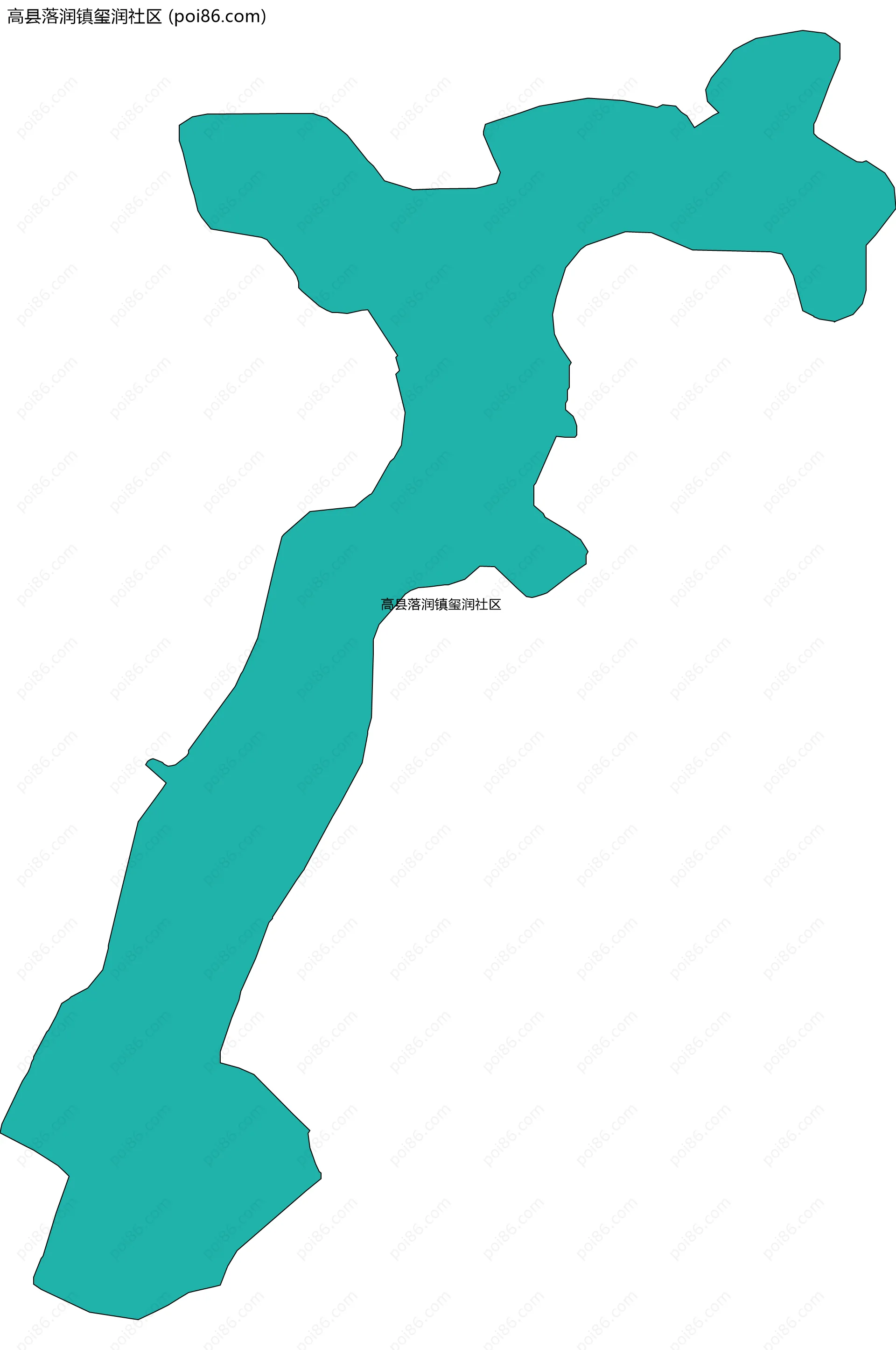 高县落润镇玺润社区边界地图