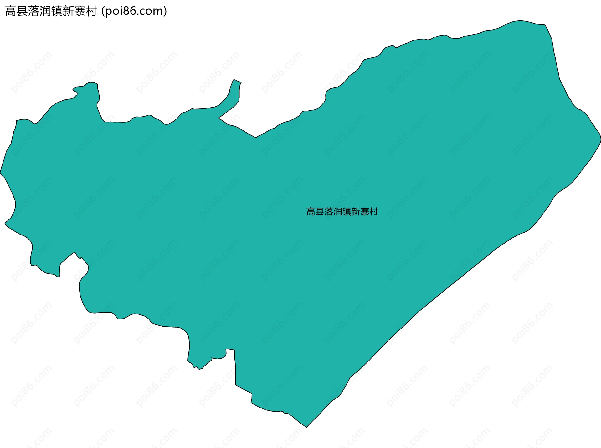 高县落润镇新寨村边界地图