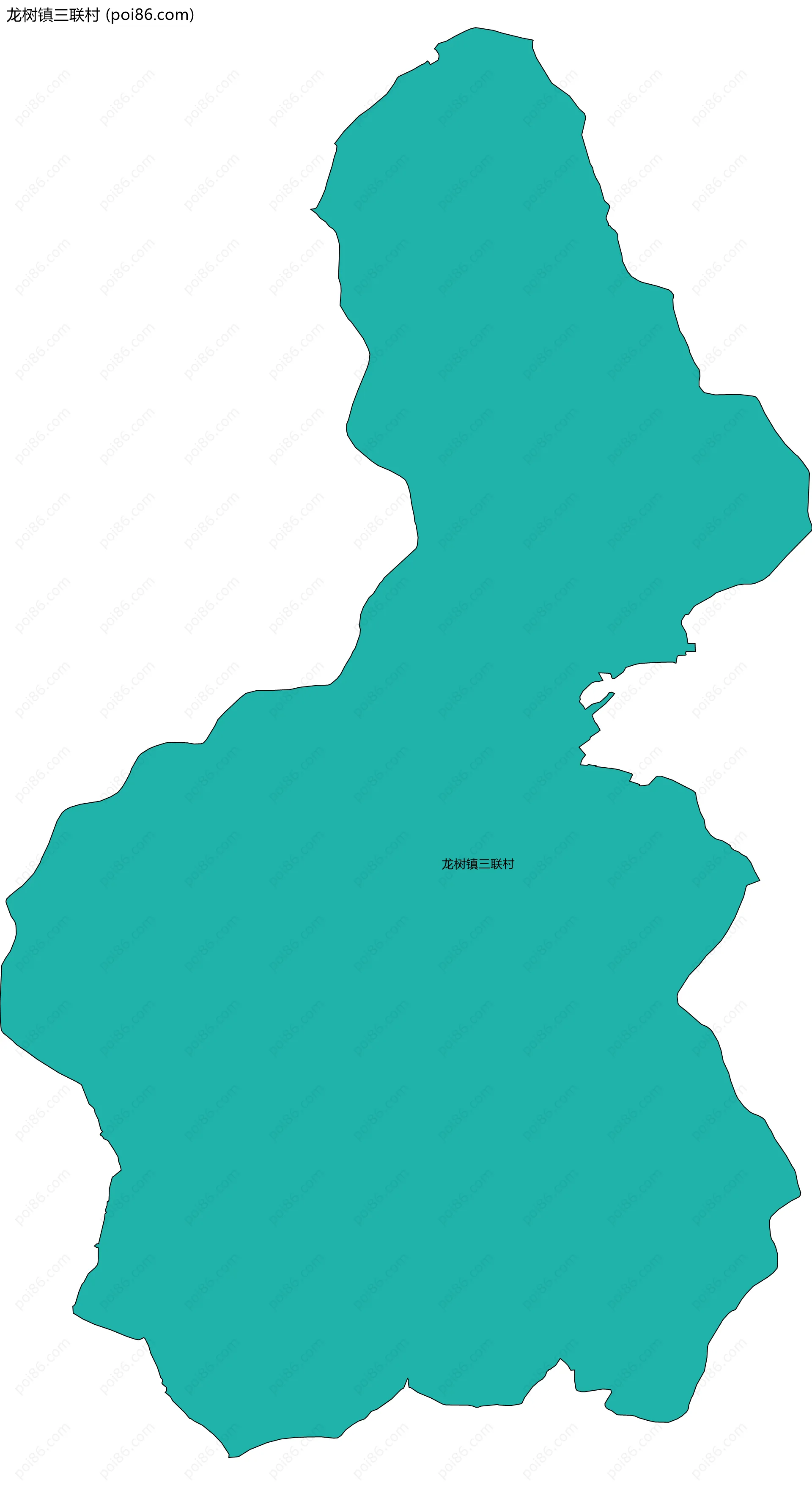 龙树镇三联村边界地图