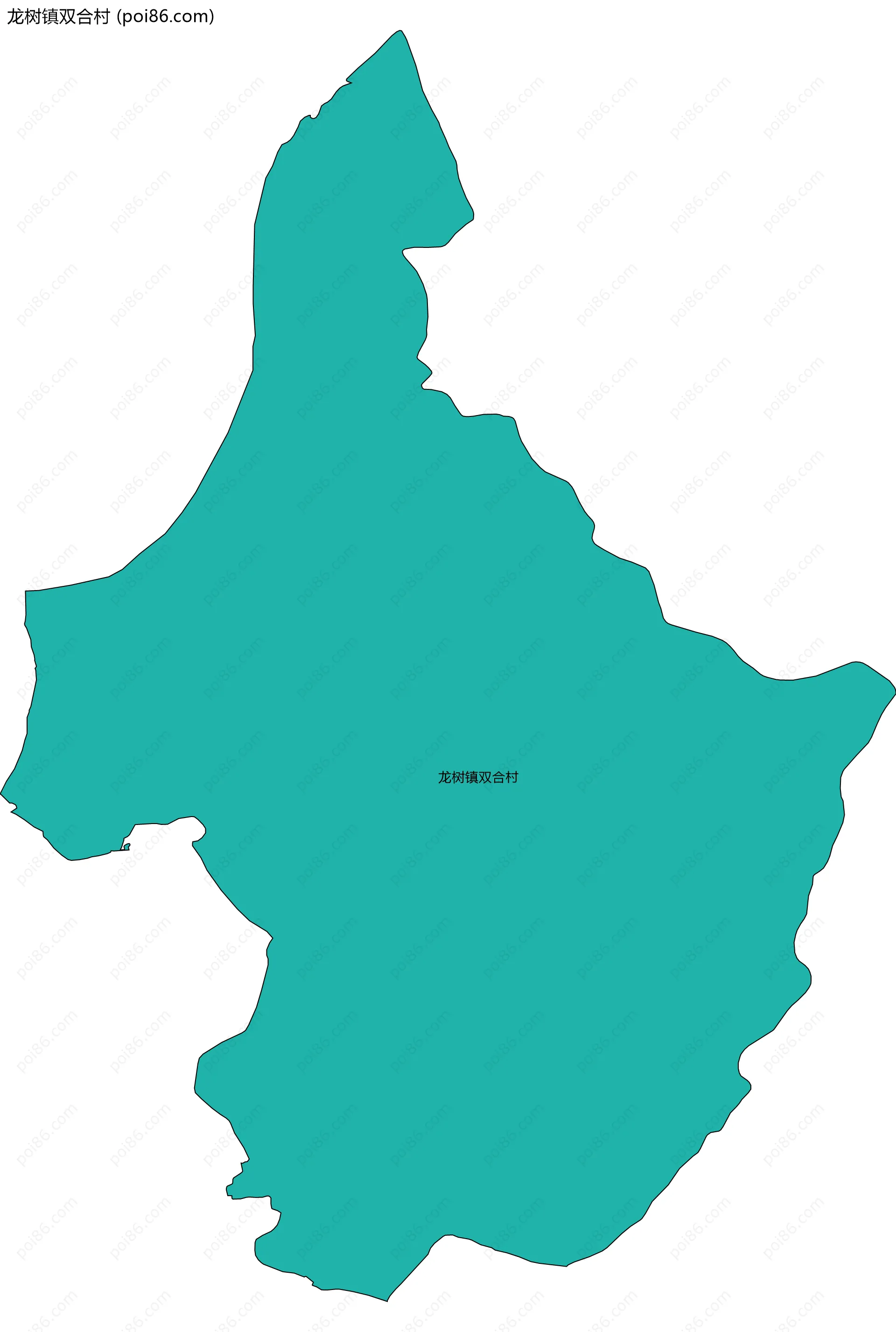 龙树镇双合村边界地图