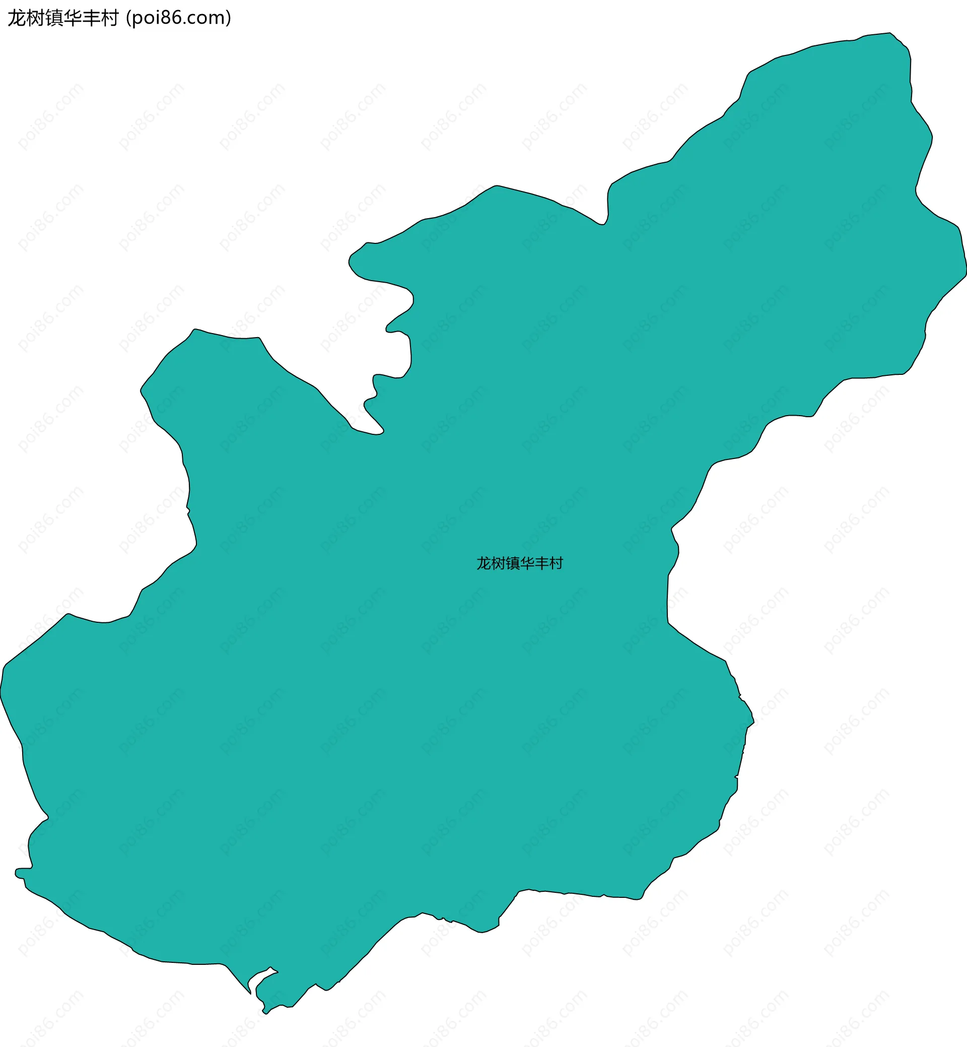 龙树镇华丰村边界地图