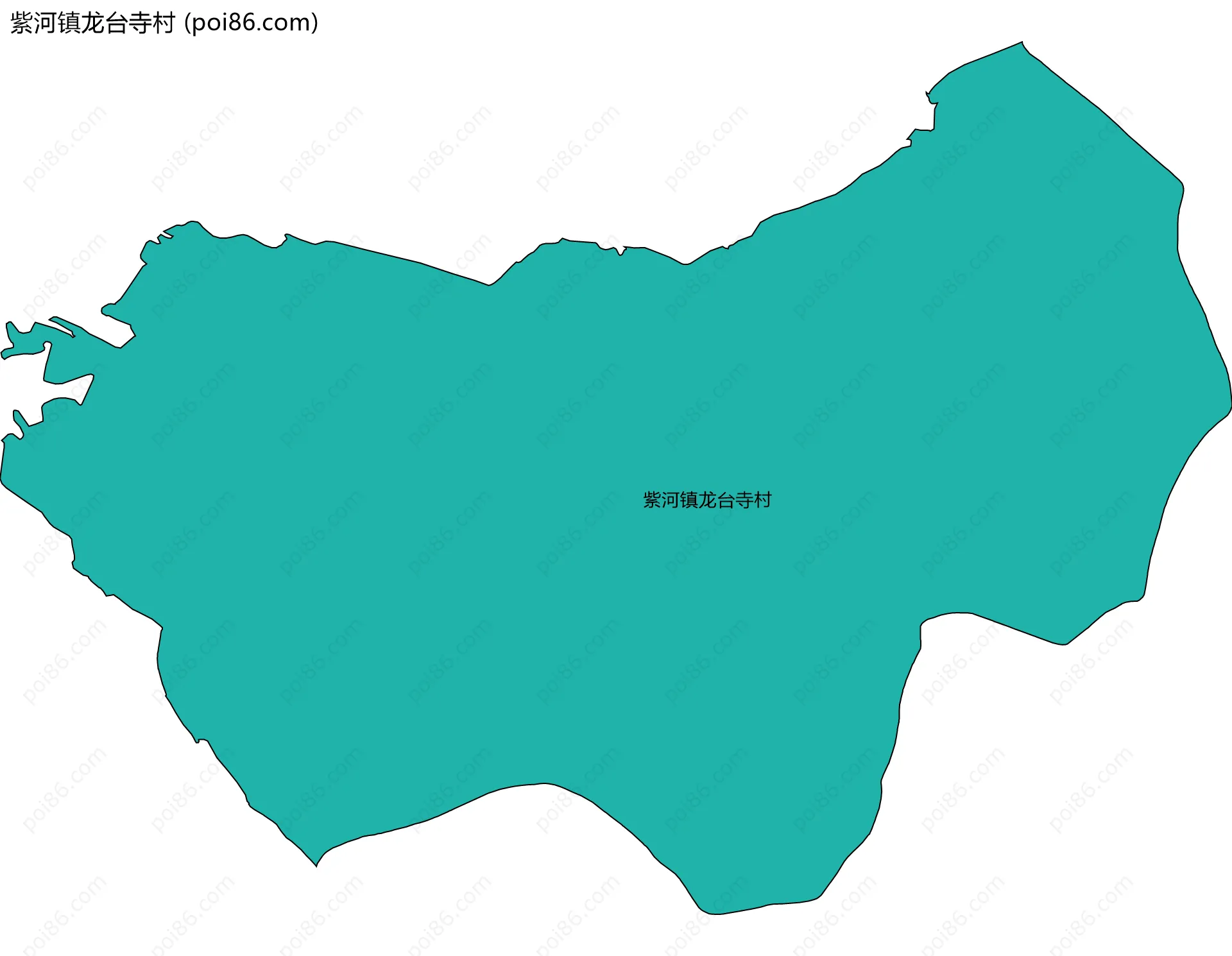 紫河镇龙台寺村边界地图