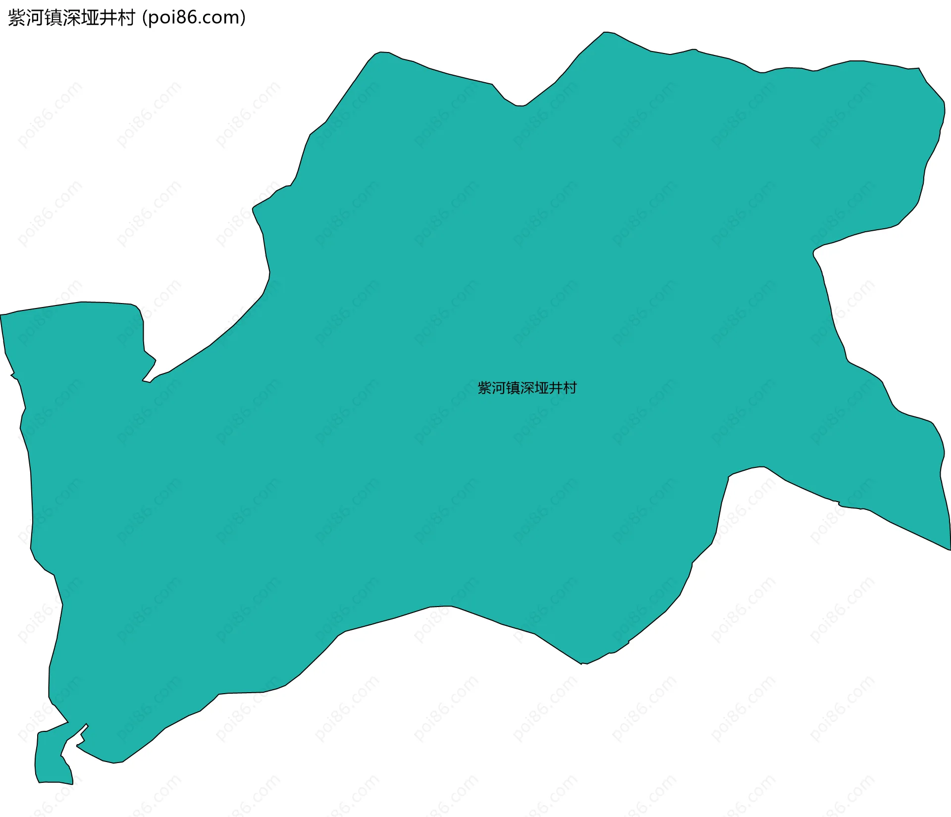 紫河镇深垭井村边界地图