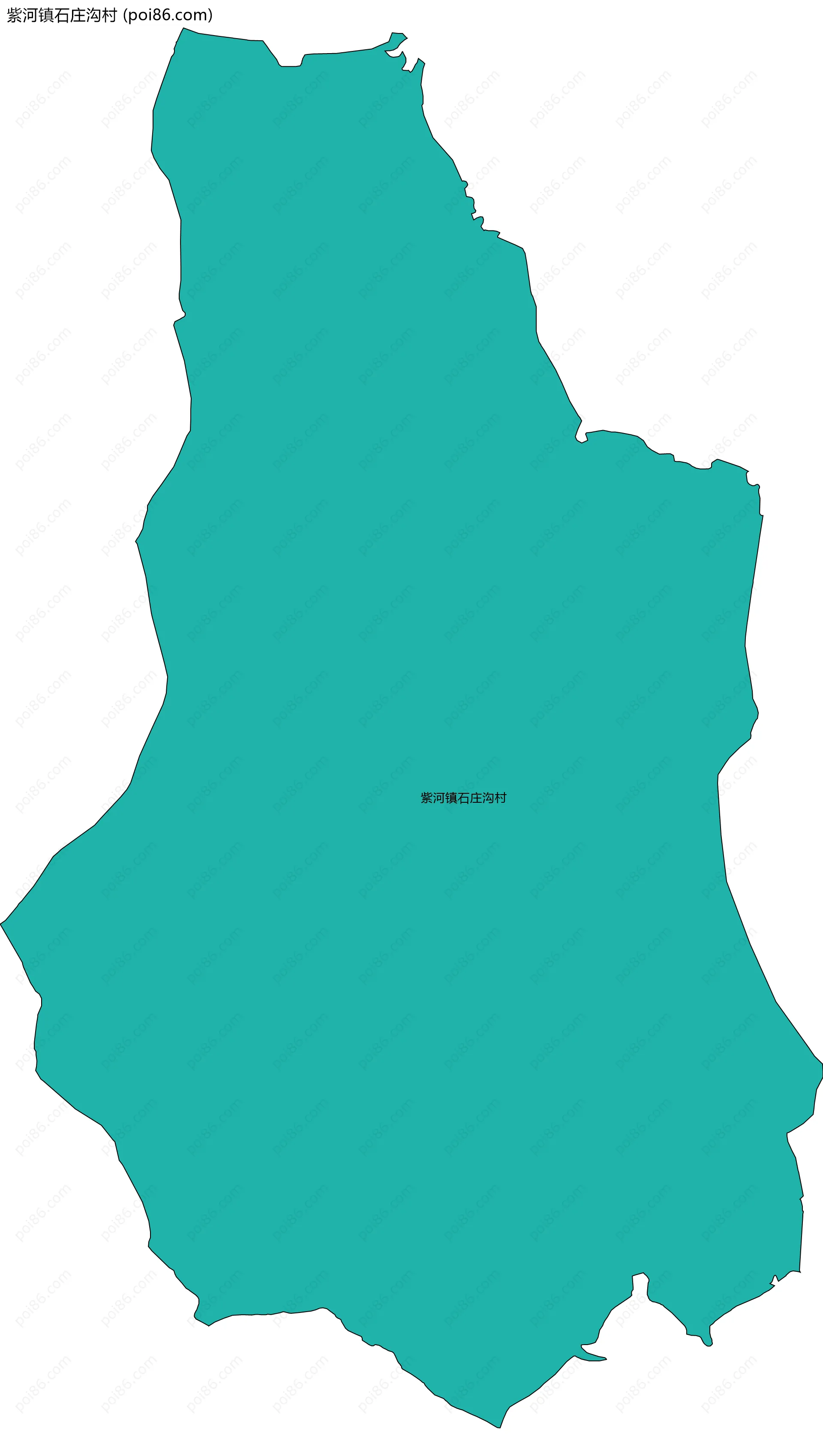 紫河镇石庄沟村边界地图