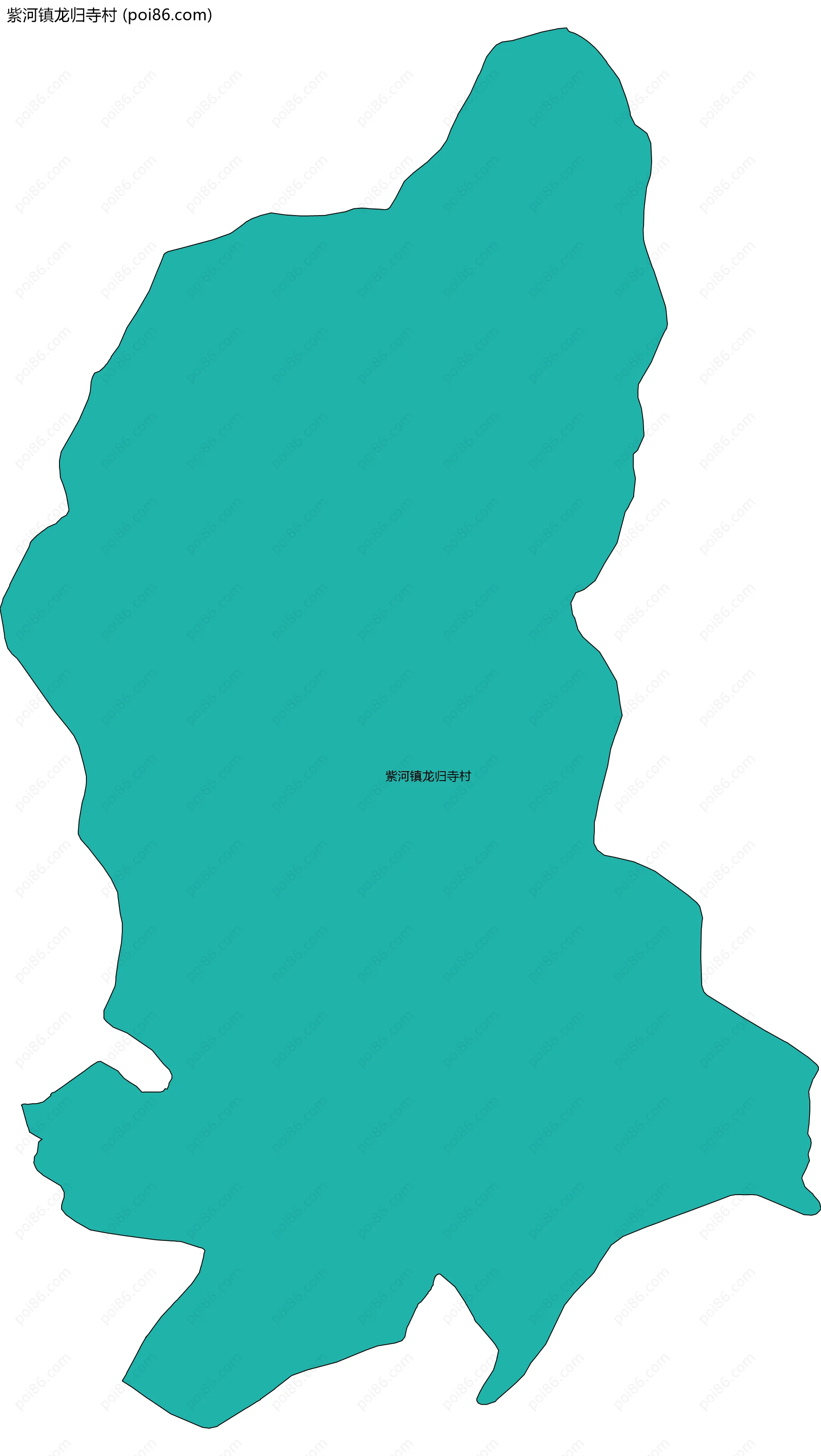 紫河镇龙归寺村边界地图