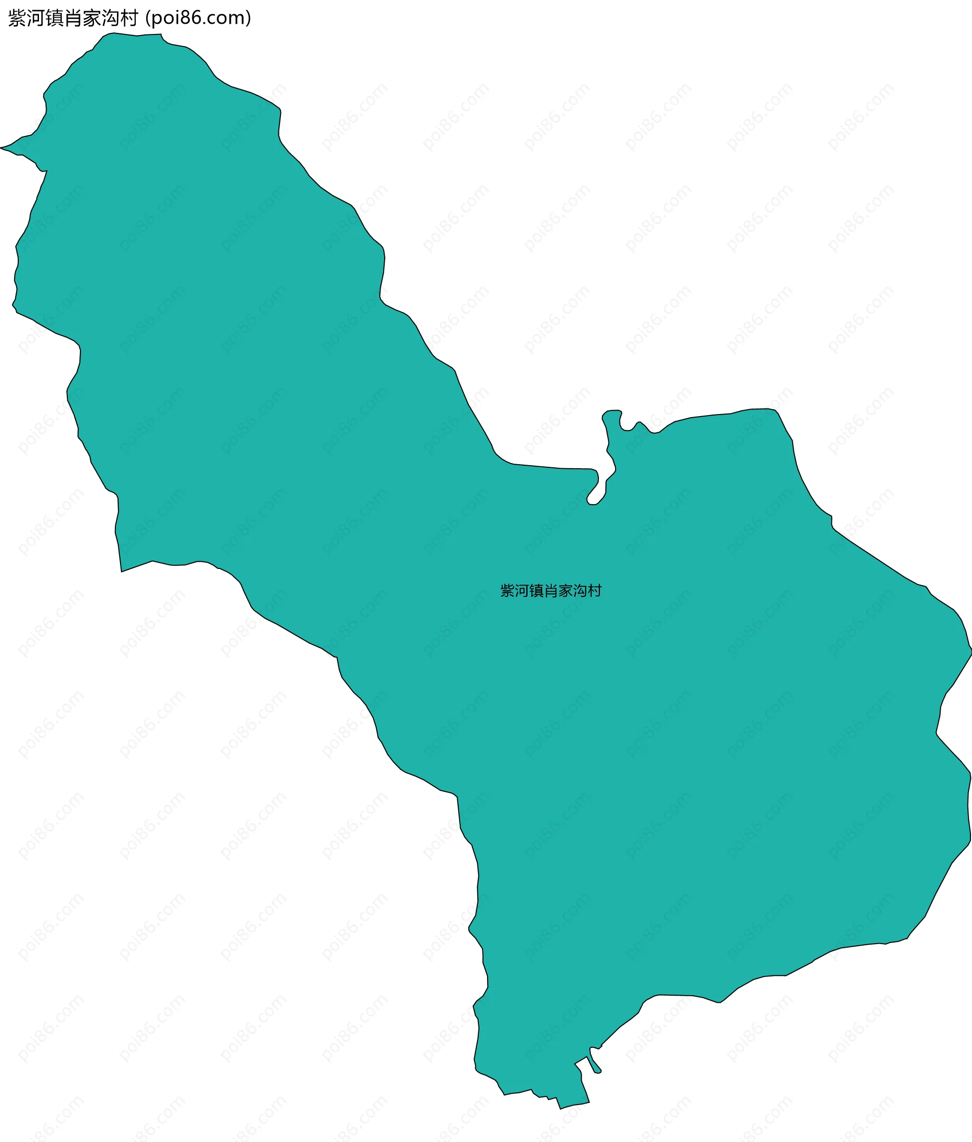紫河镇肖家沟村边界地图