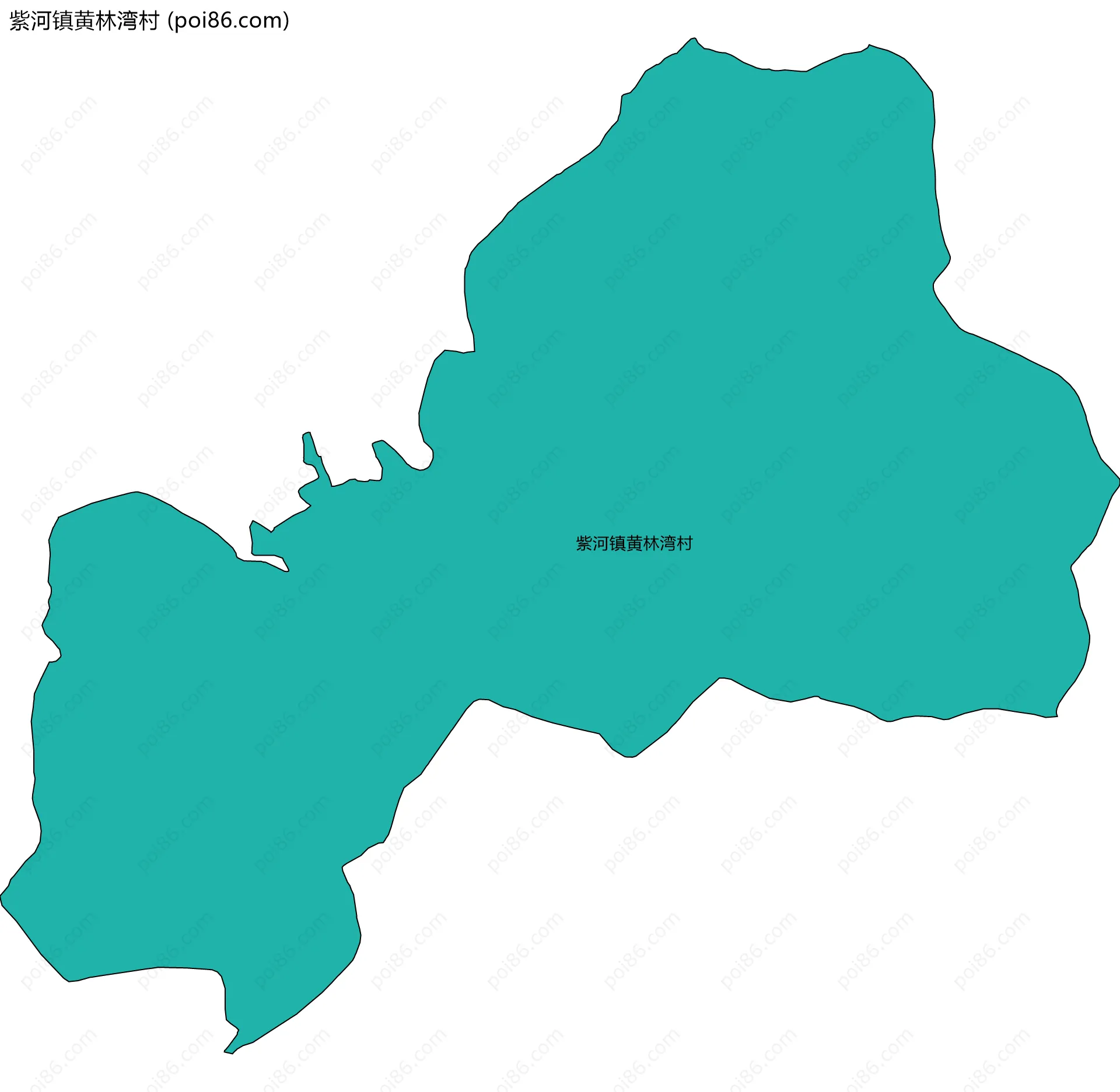 紫河镇黄林湾村边界地图