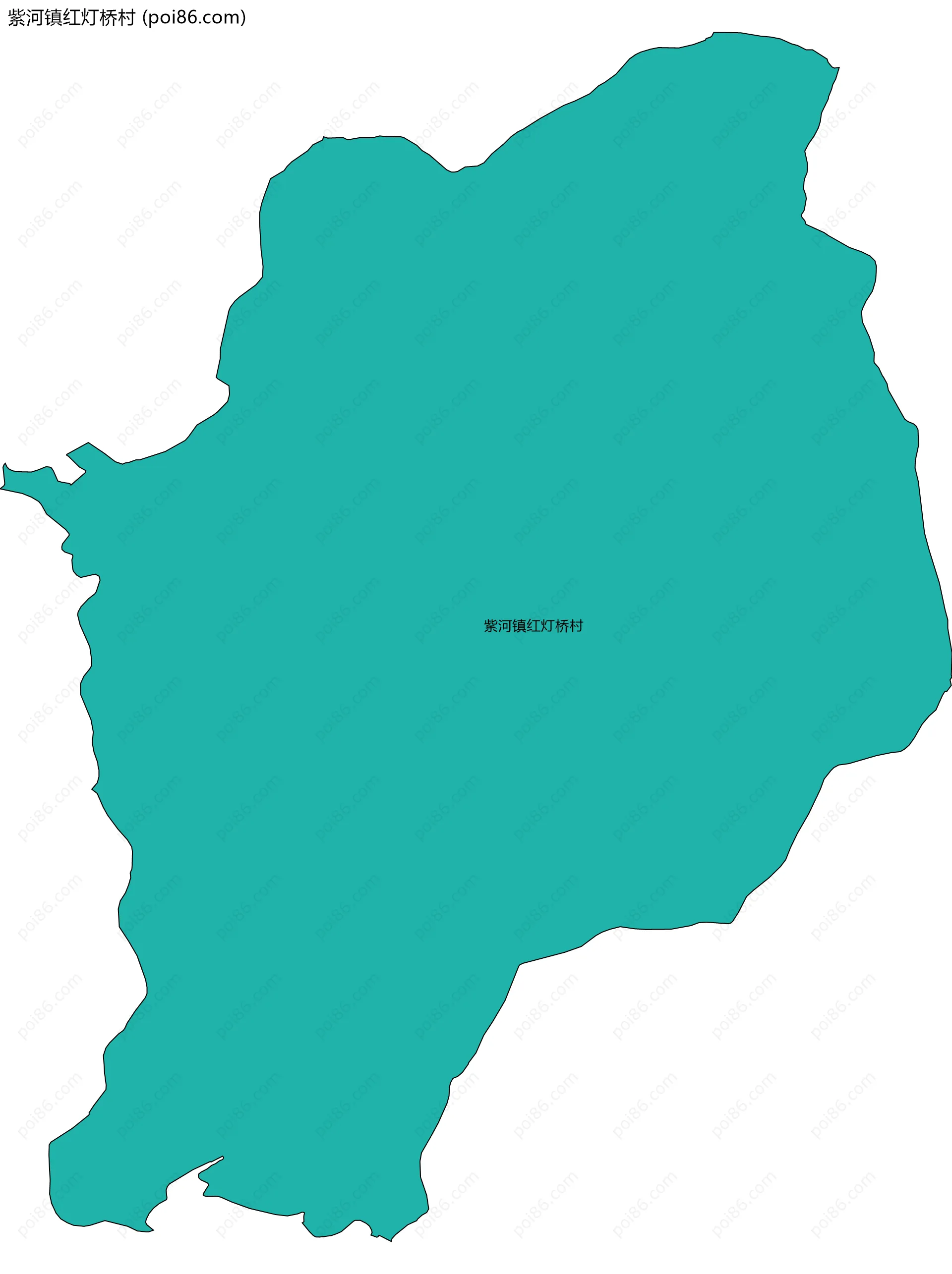 紫河镇红灯桥村边界地图