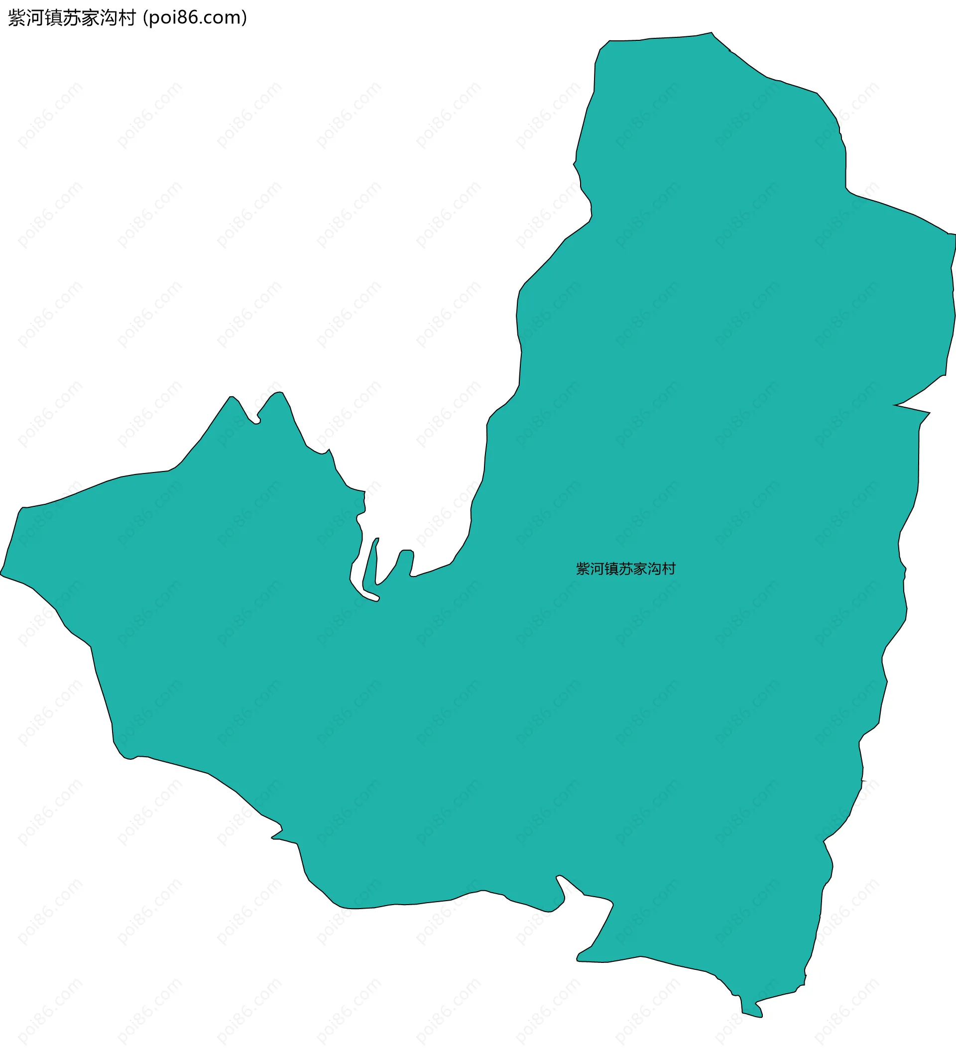 紫河镇苏家沟村边界地图