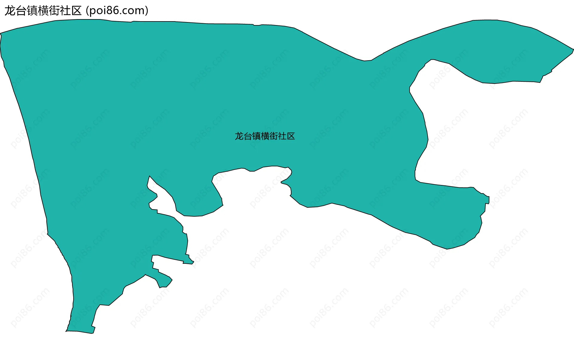 龙台镇横街社区边界地图
