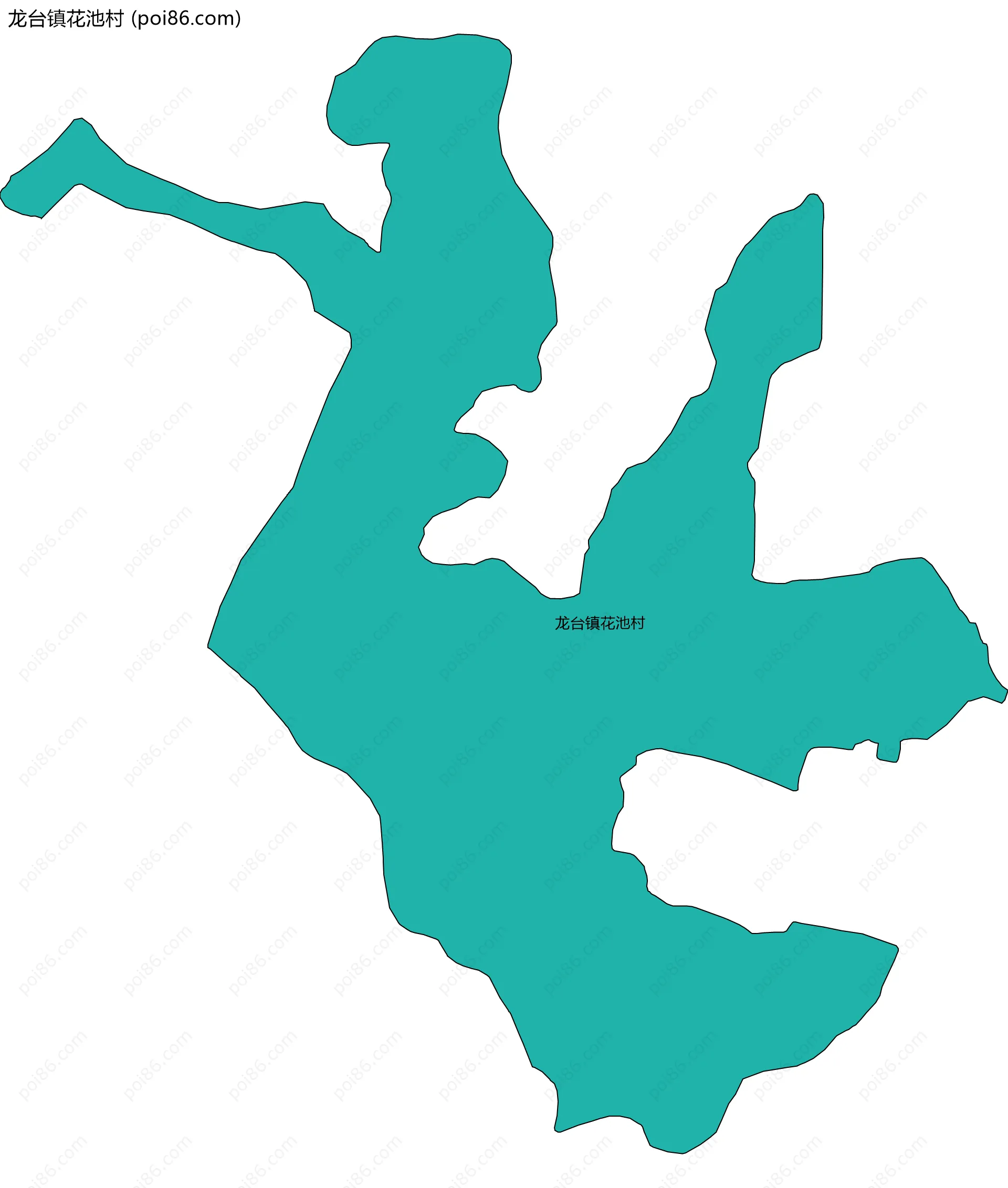 龙台镇花池村边界地图