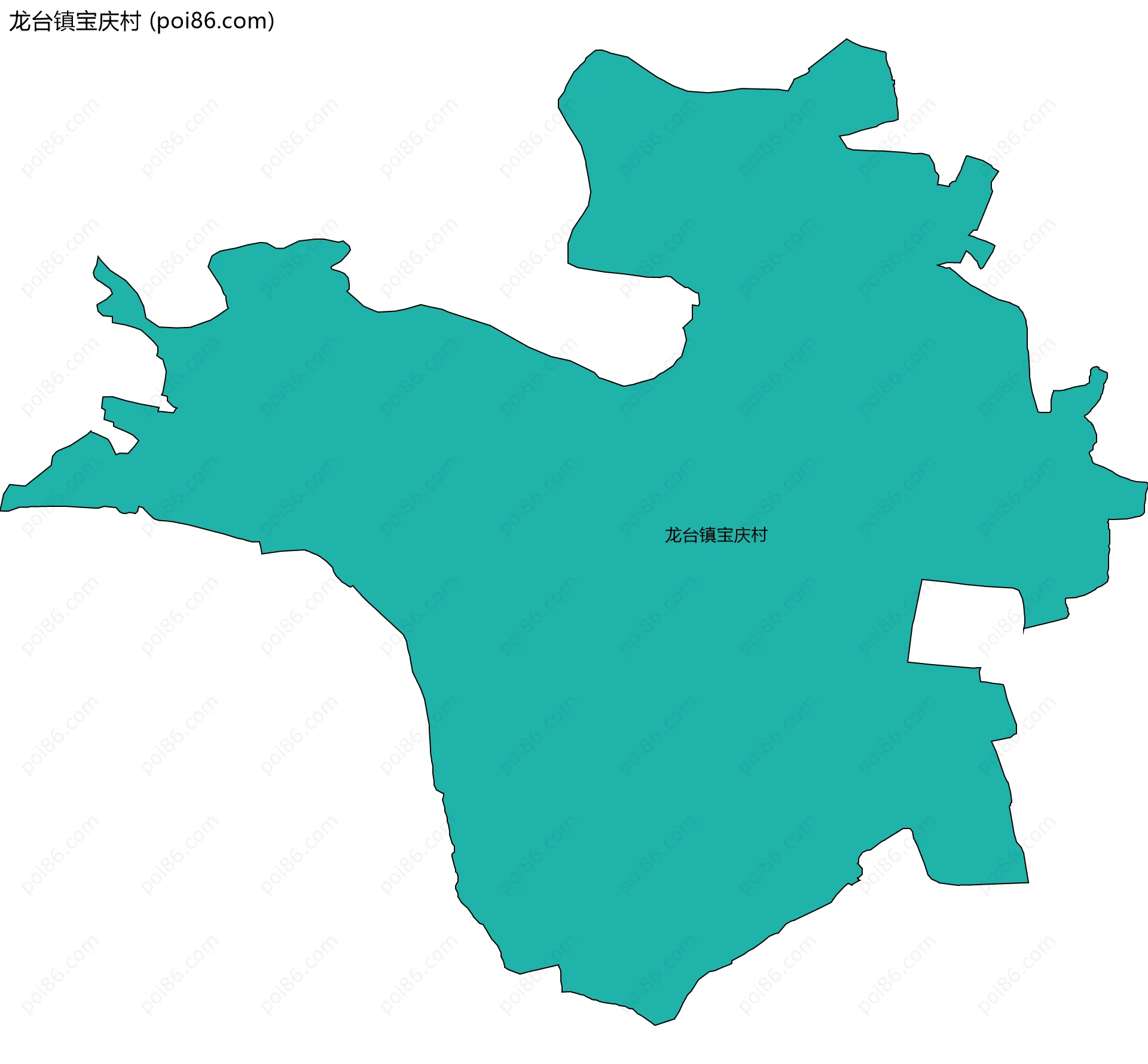 龙台镇宝庆村边界地图
