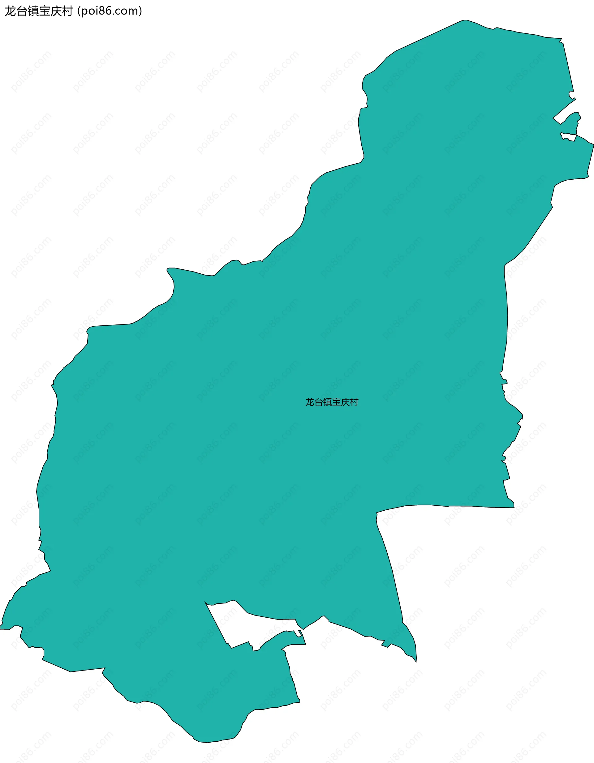 龙台镇宝庆村边界地图