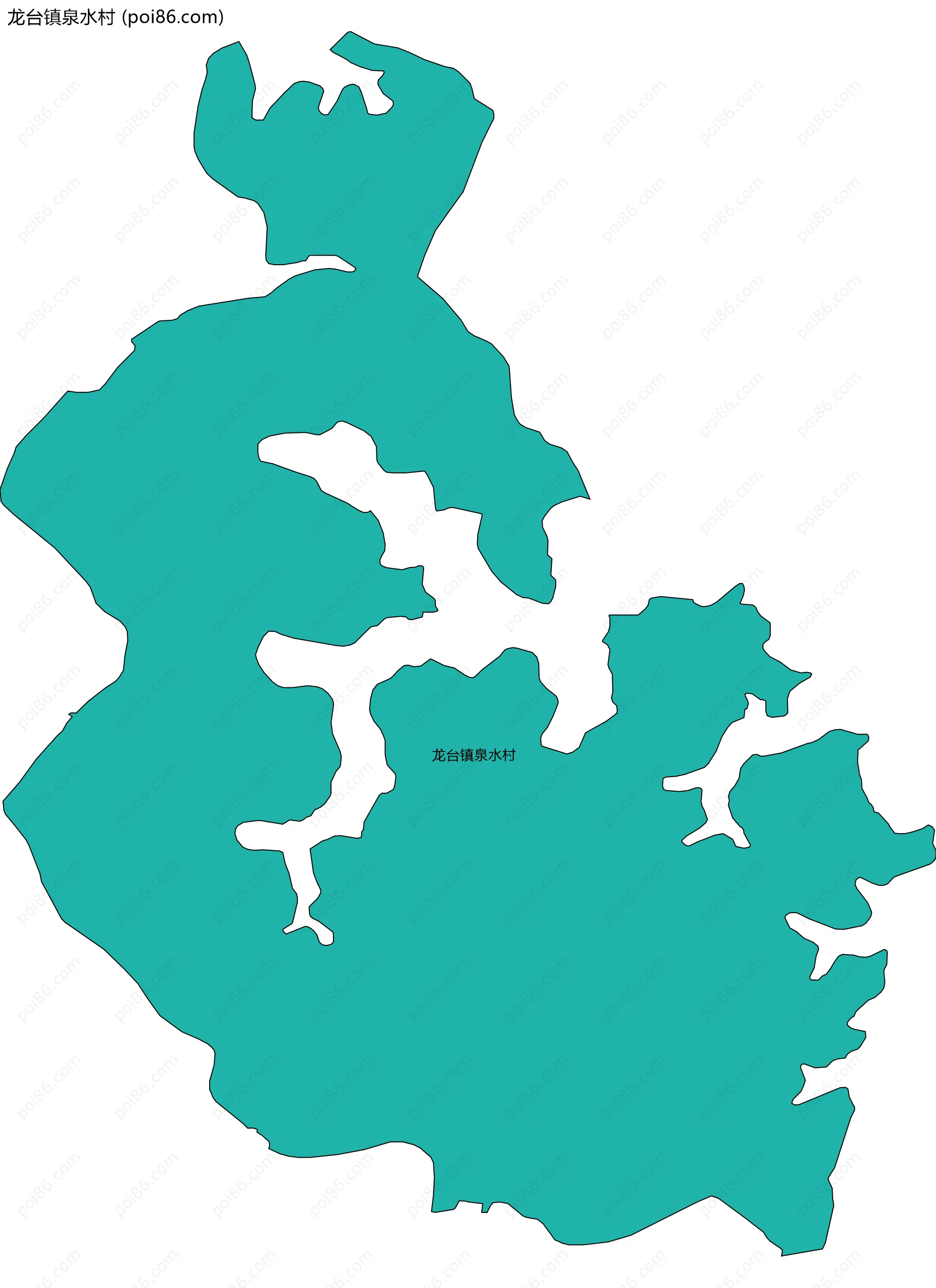 龙台镇泉水村边界地图