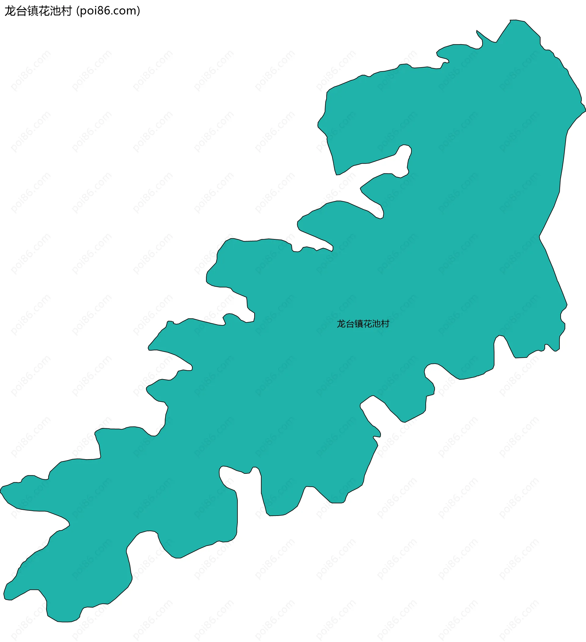 龙台镇花池村边界地图