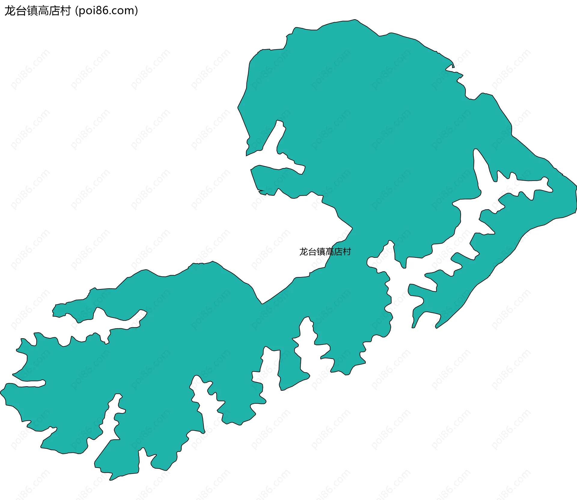龙台镇高店村边界地图