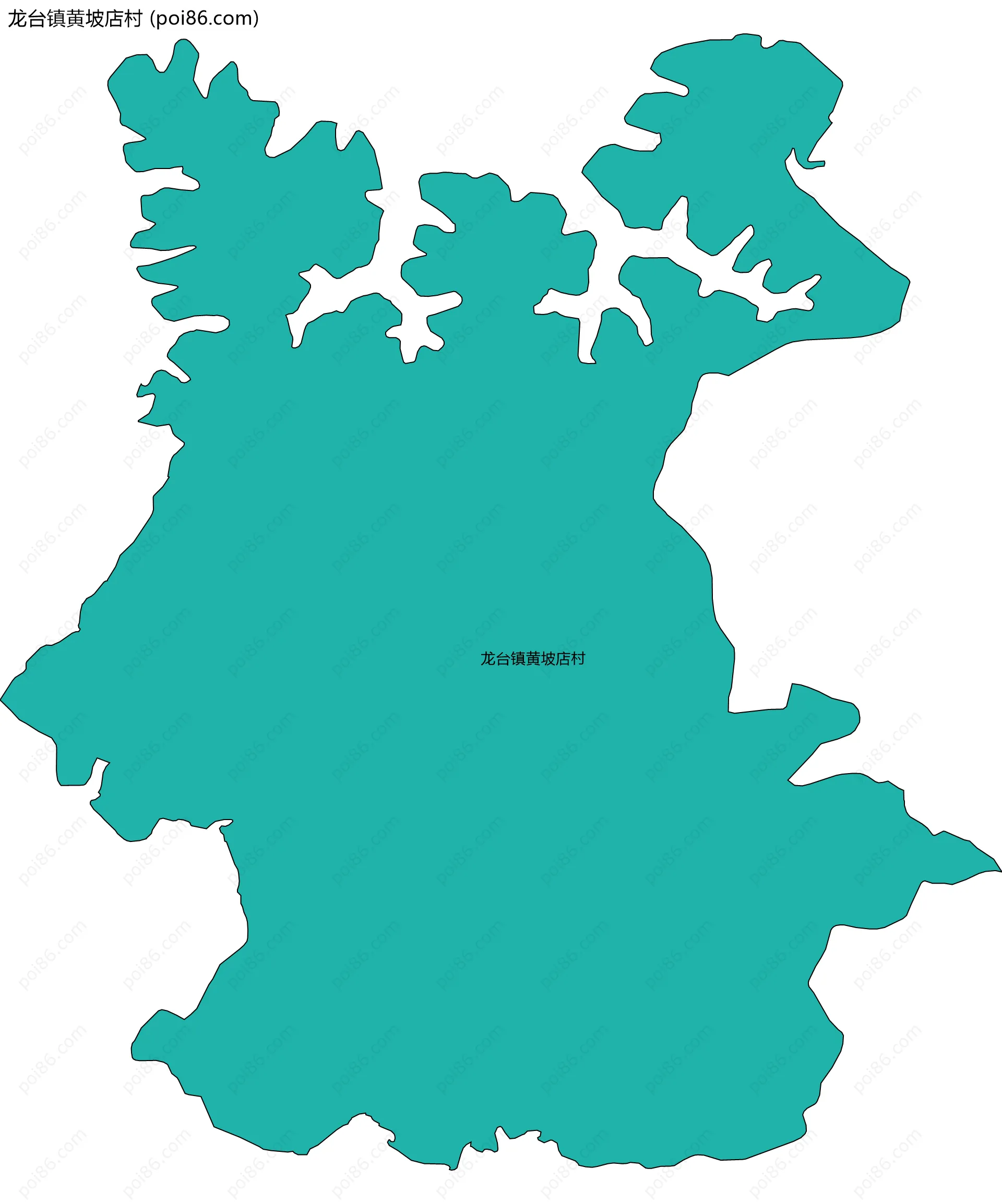 龙台镇黄坡店村边界地图