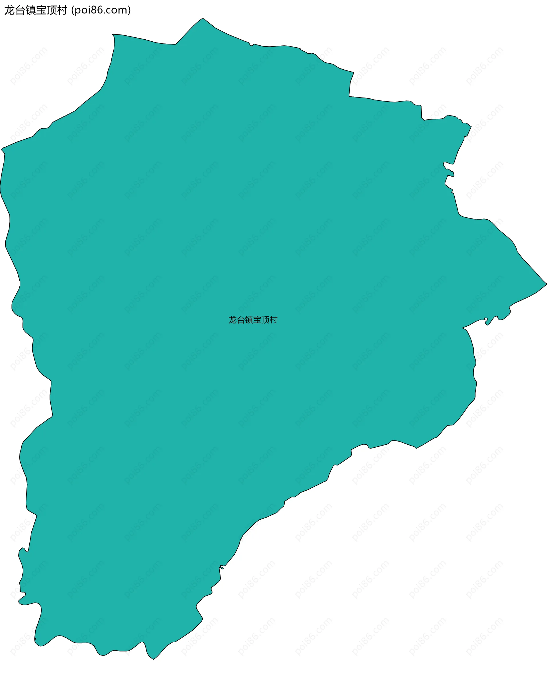 龙台镇宝顶村边界地图