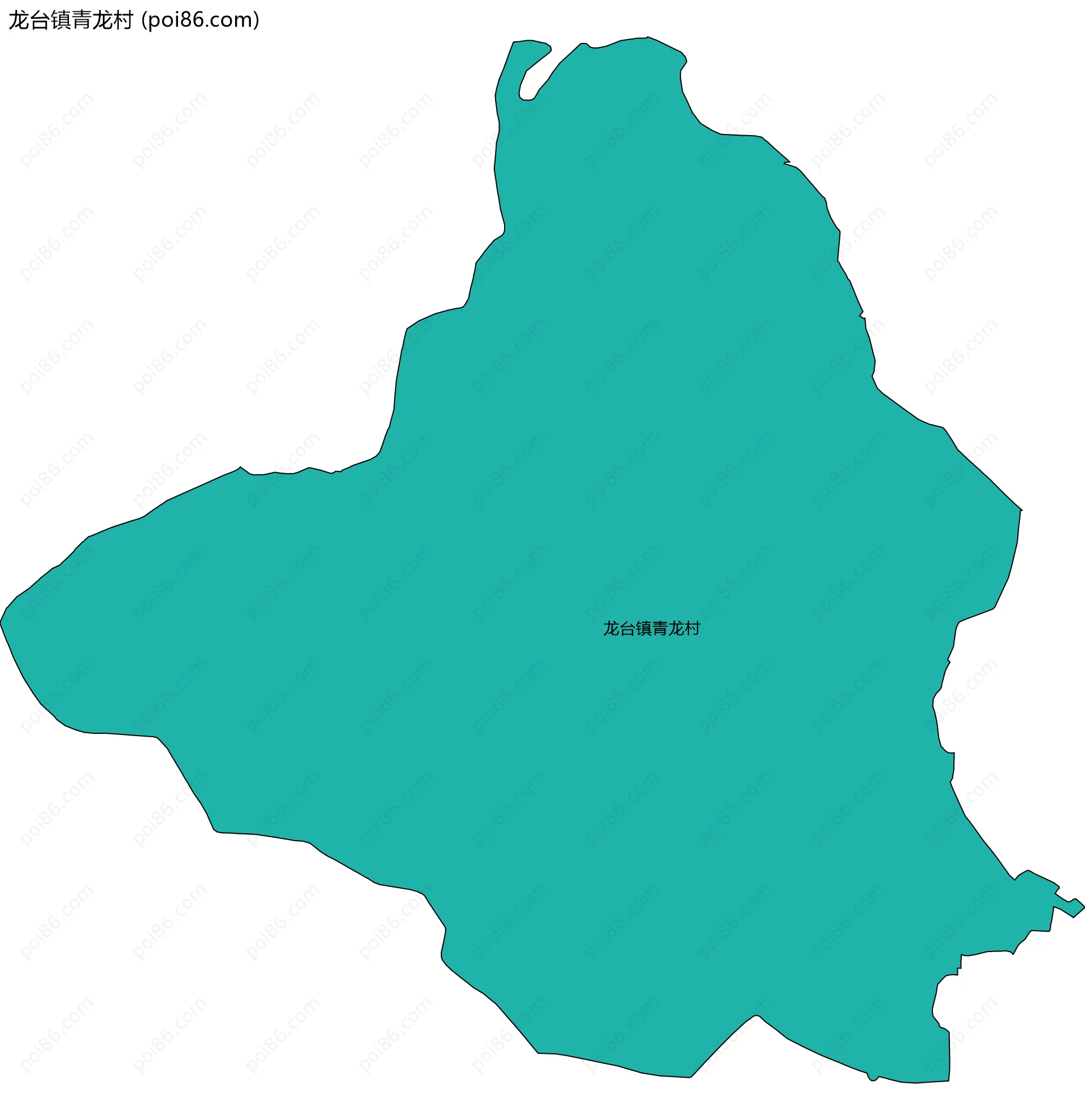 龙台镇青龙村边界地图