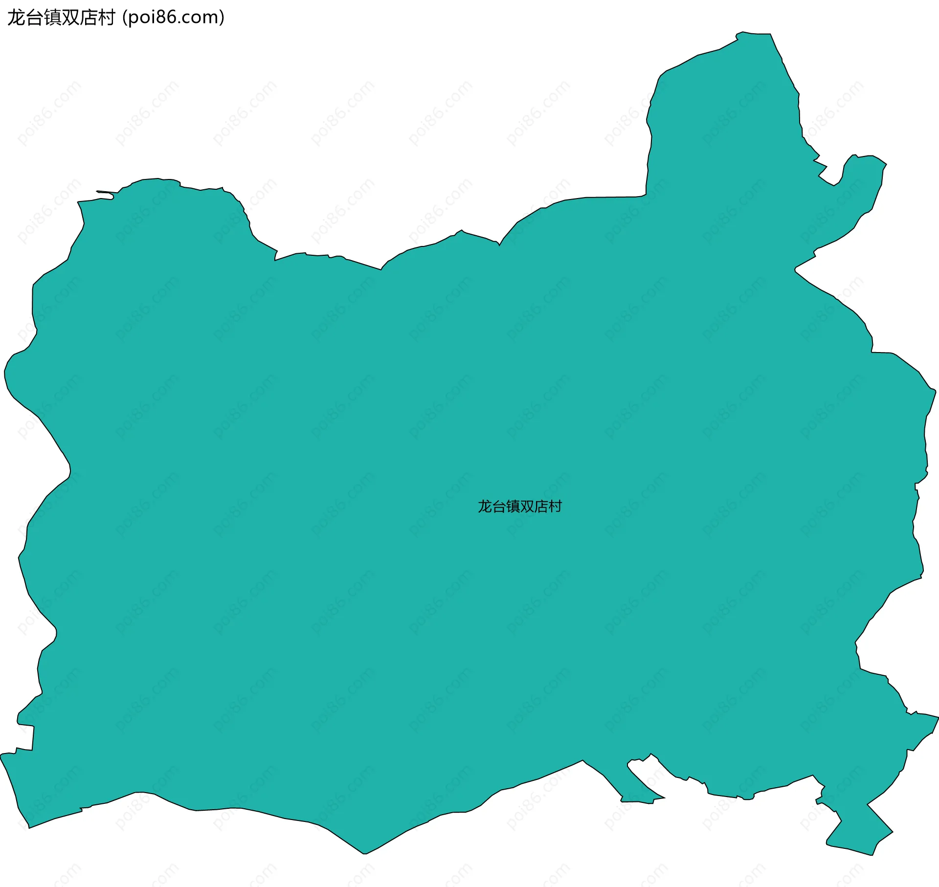 龙台镇双店村边界地图