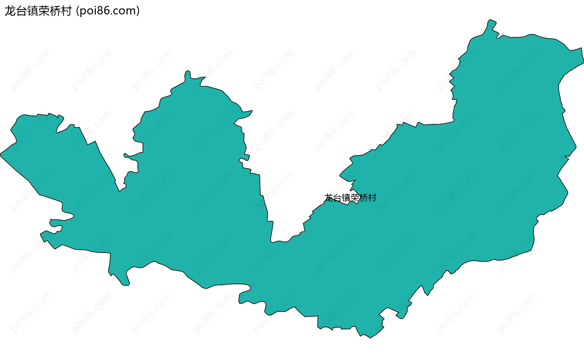 龙台镇荣桥村边界地图