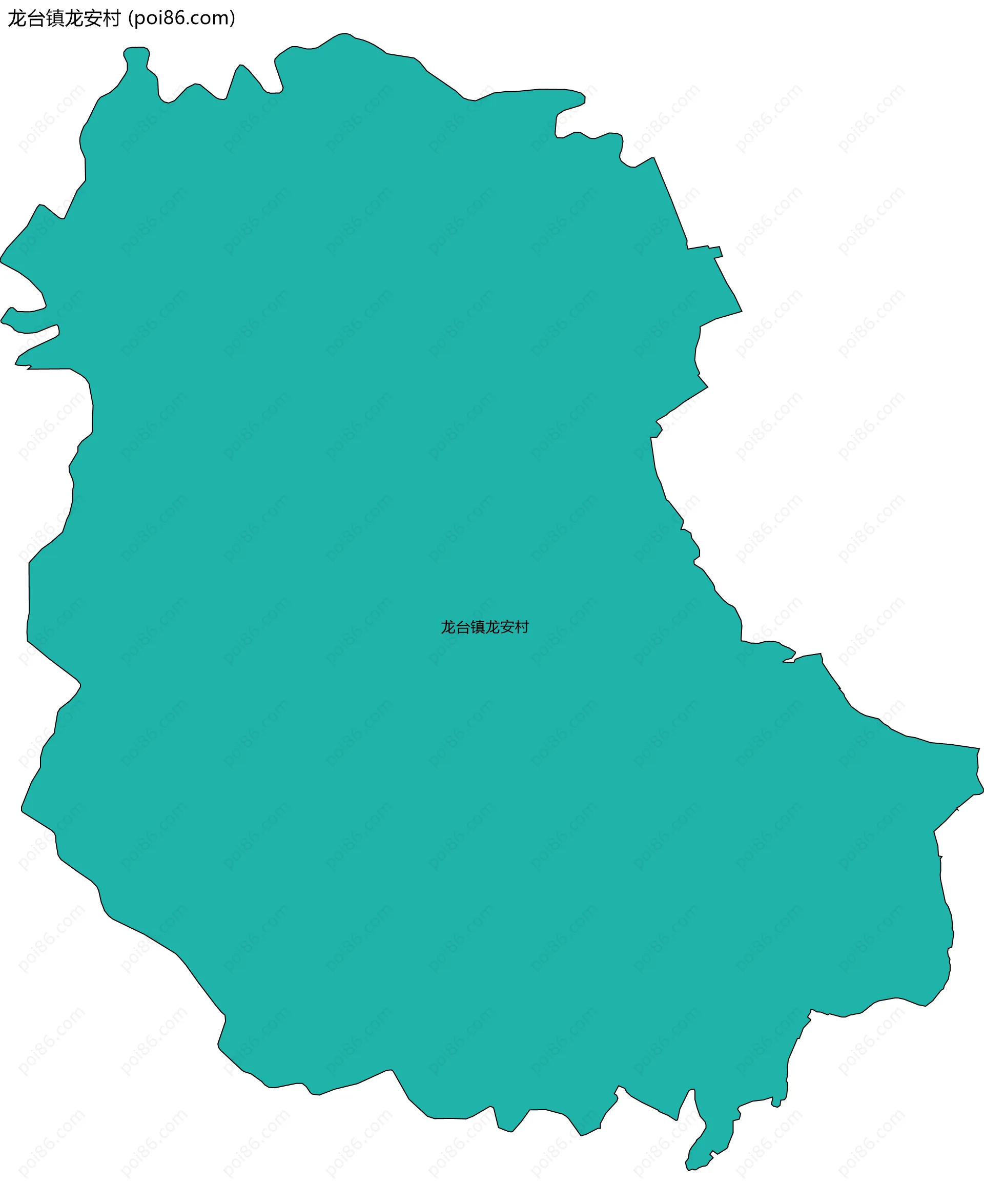 龙台镇龙安村边界地图