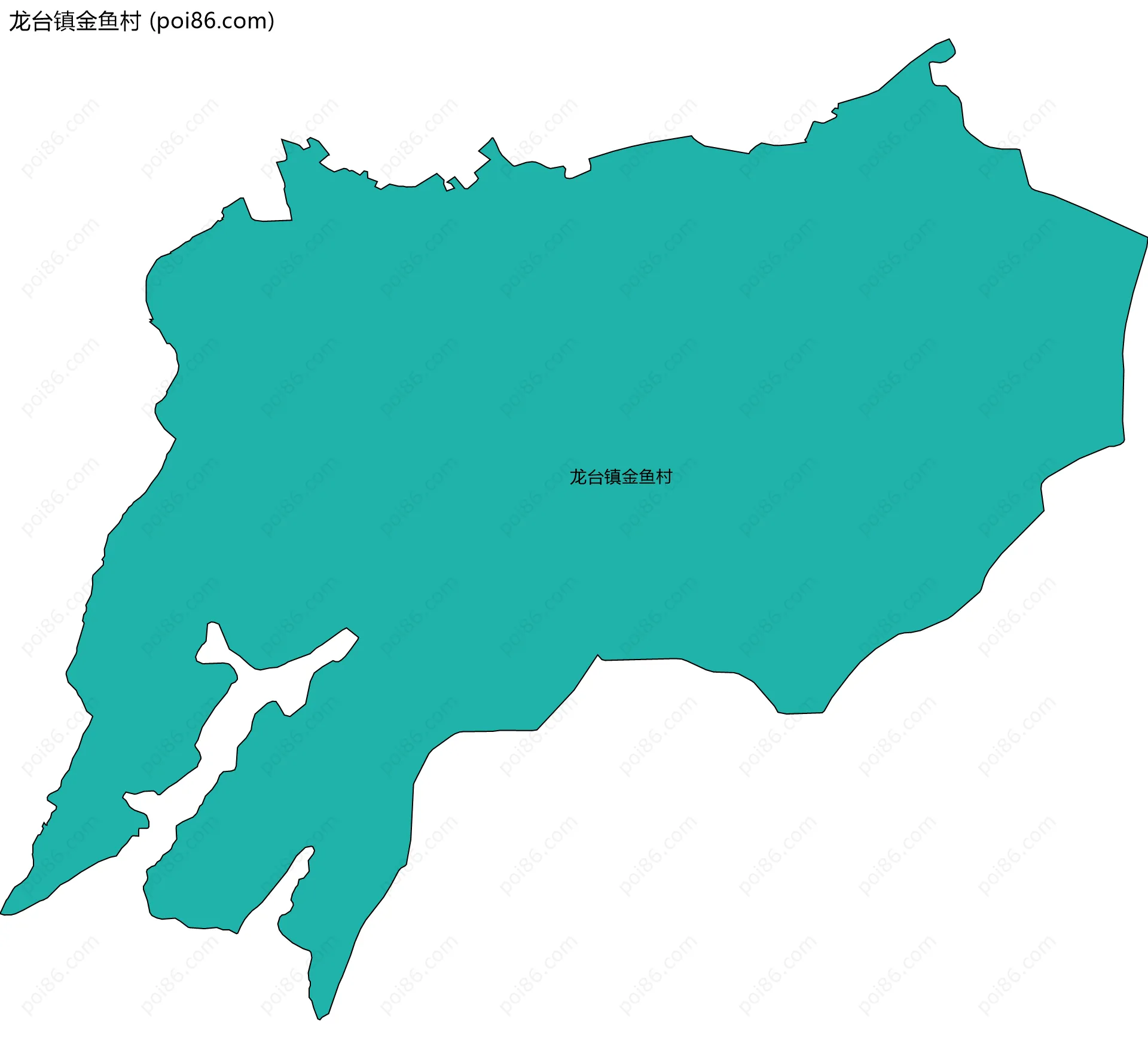 龙台镇金鱼村边界地图