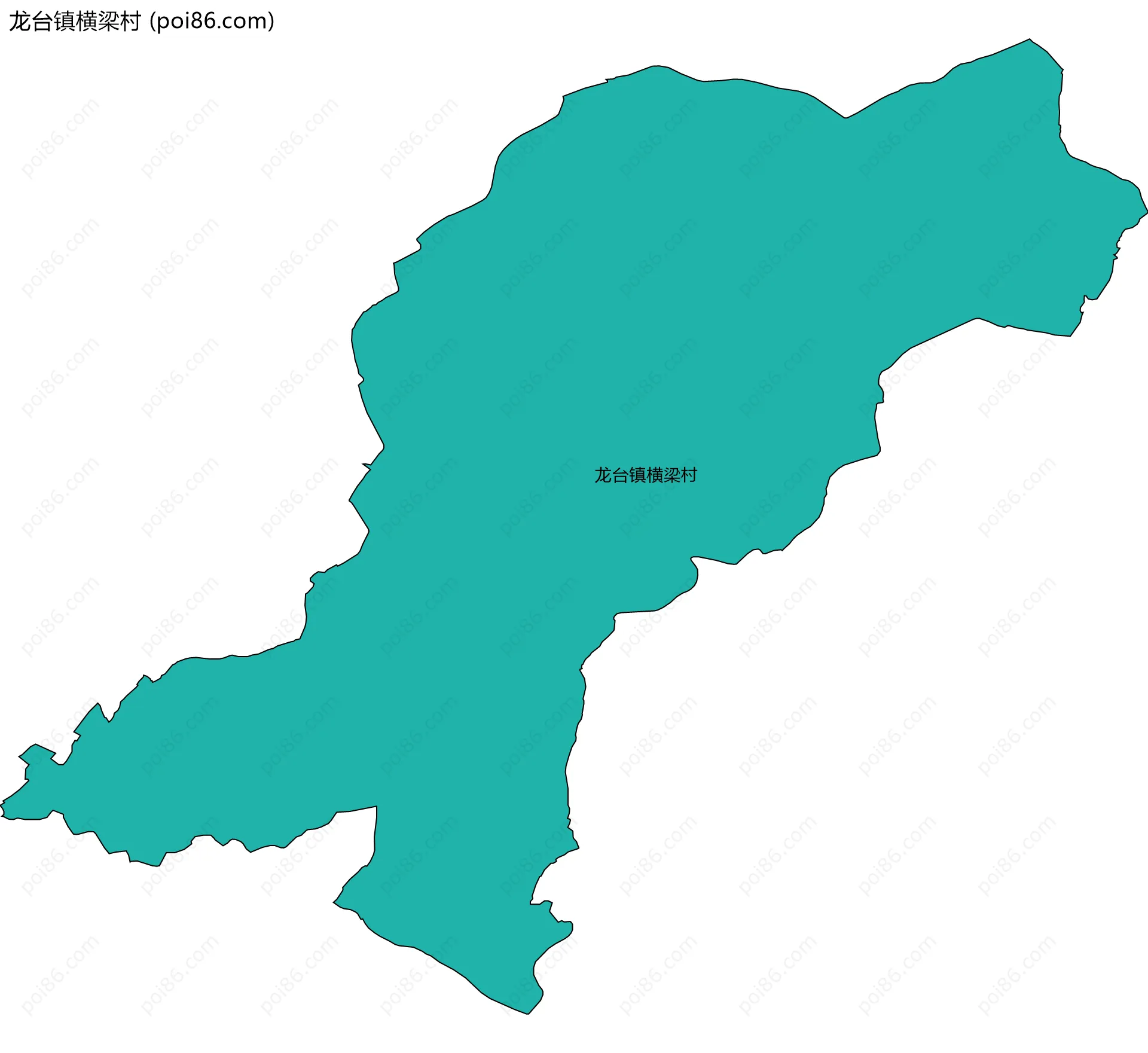 龙台镇横梁村边界地图