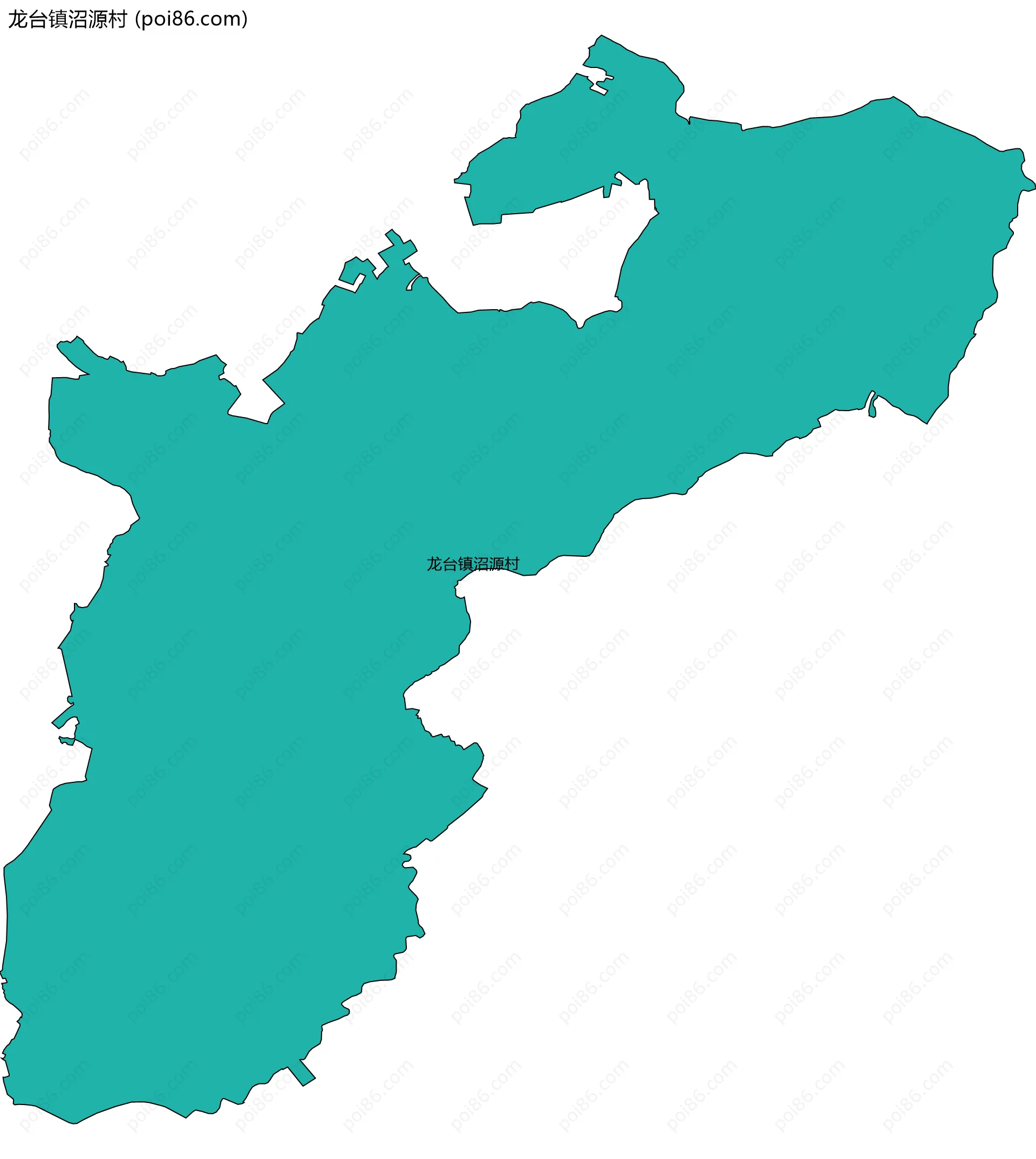 龙台镇沼源村边界地图