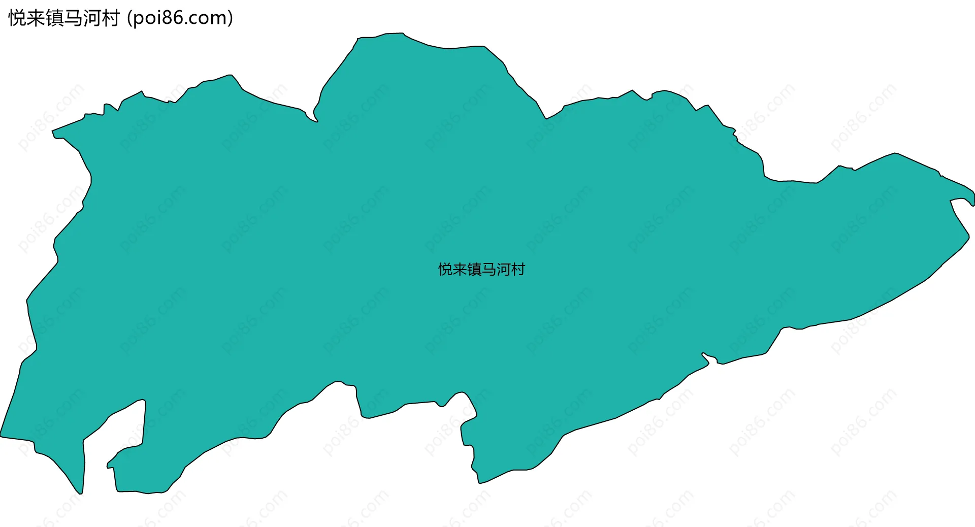 悦来镇马河村边界地图