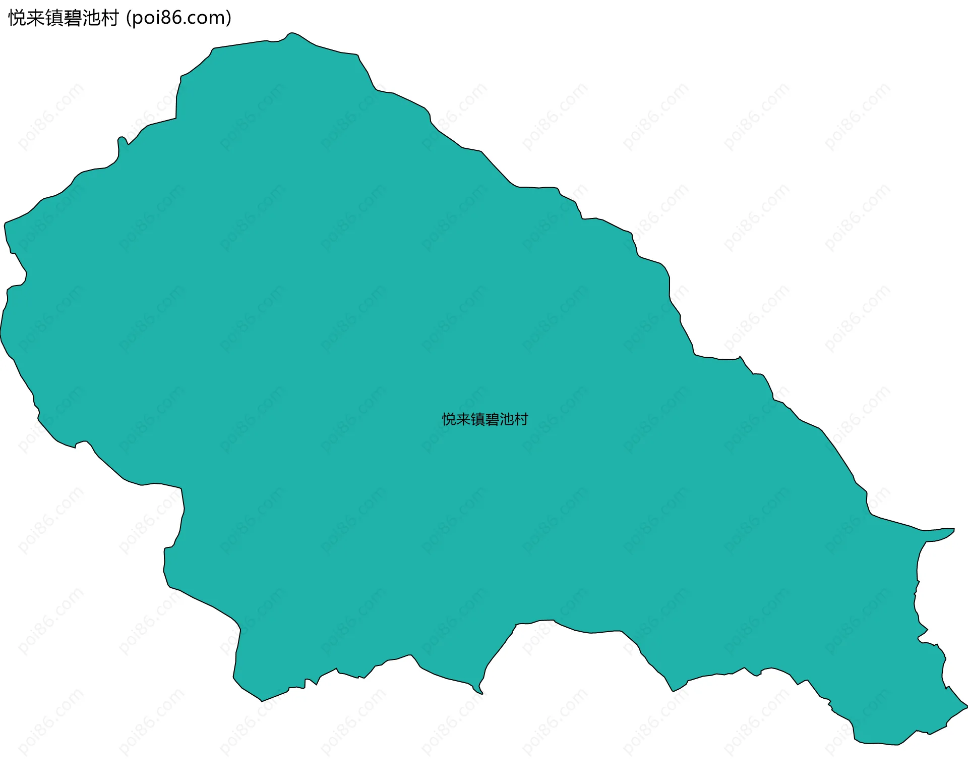 悦来镇碧池村边界地图