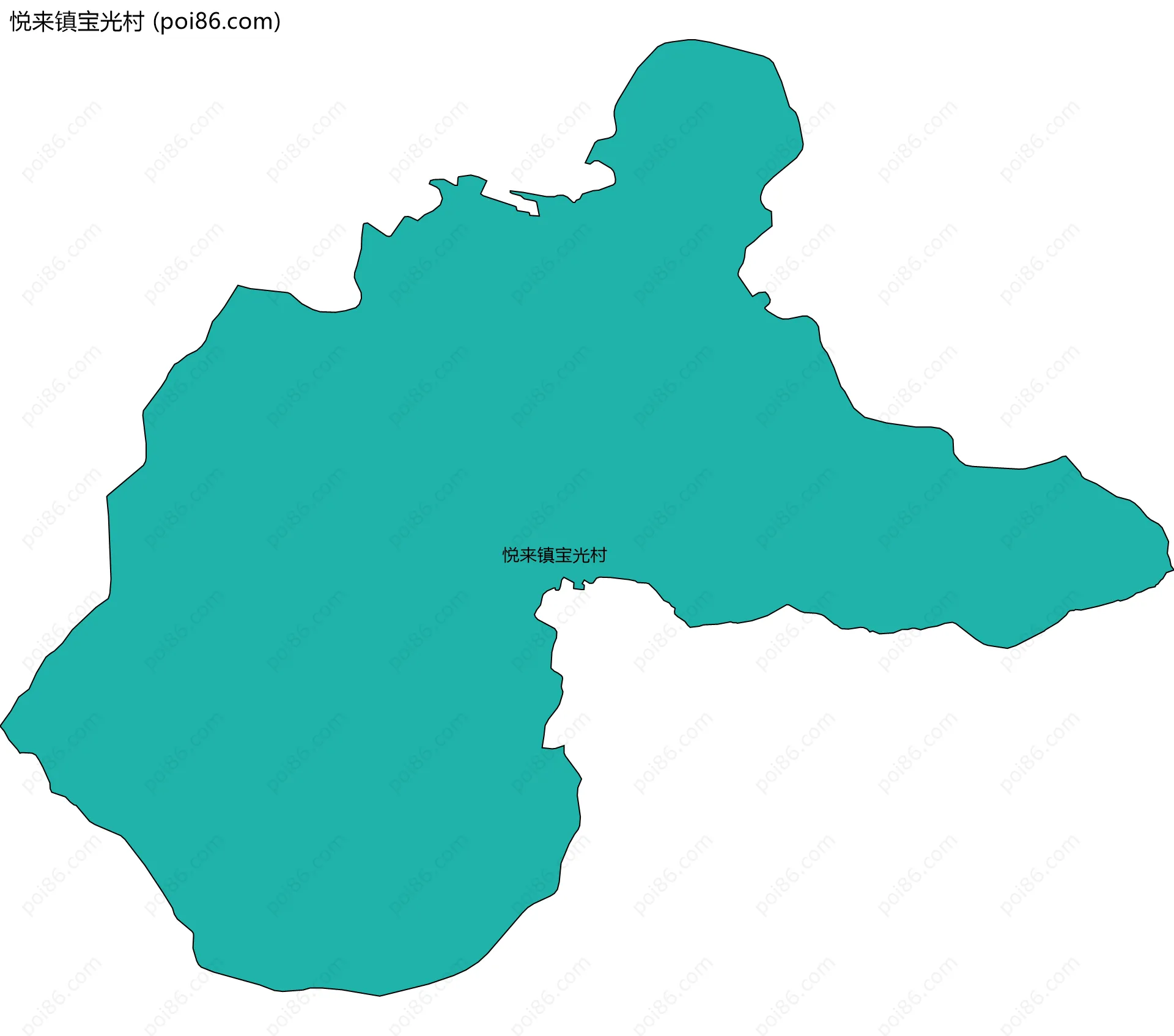悦来镇宝光村边界地图