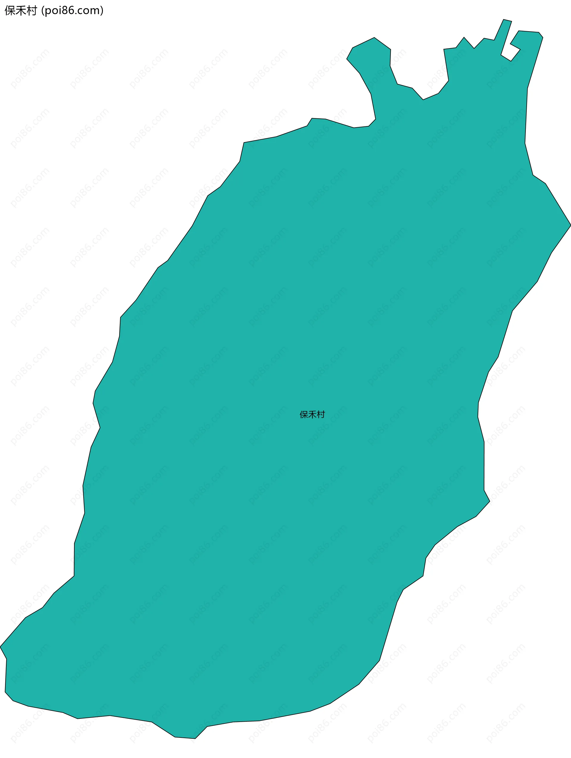 保禾村边界地图