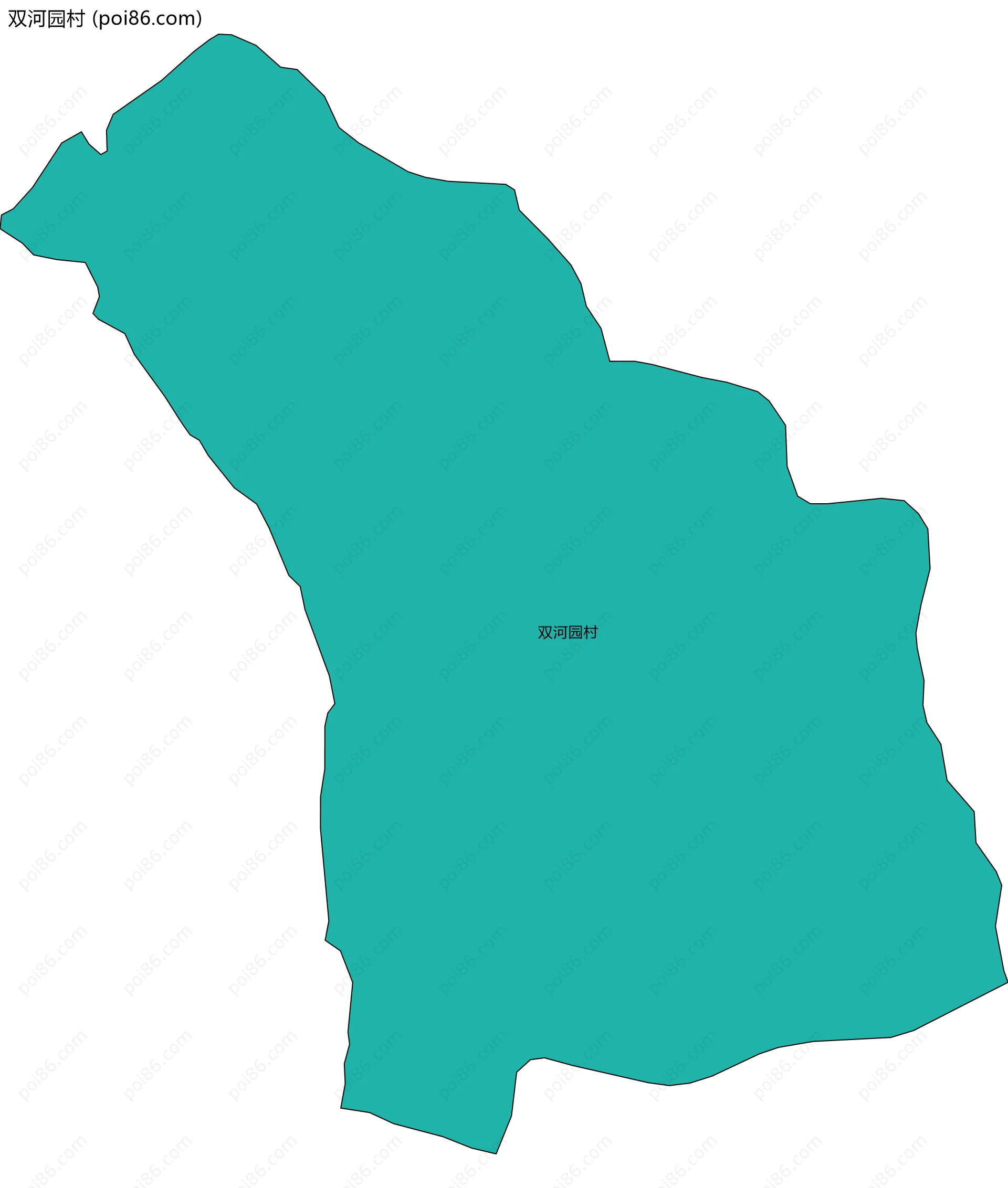 双河园村边界地图