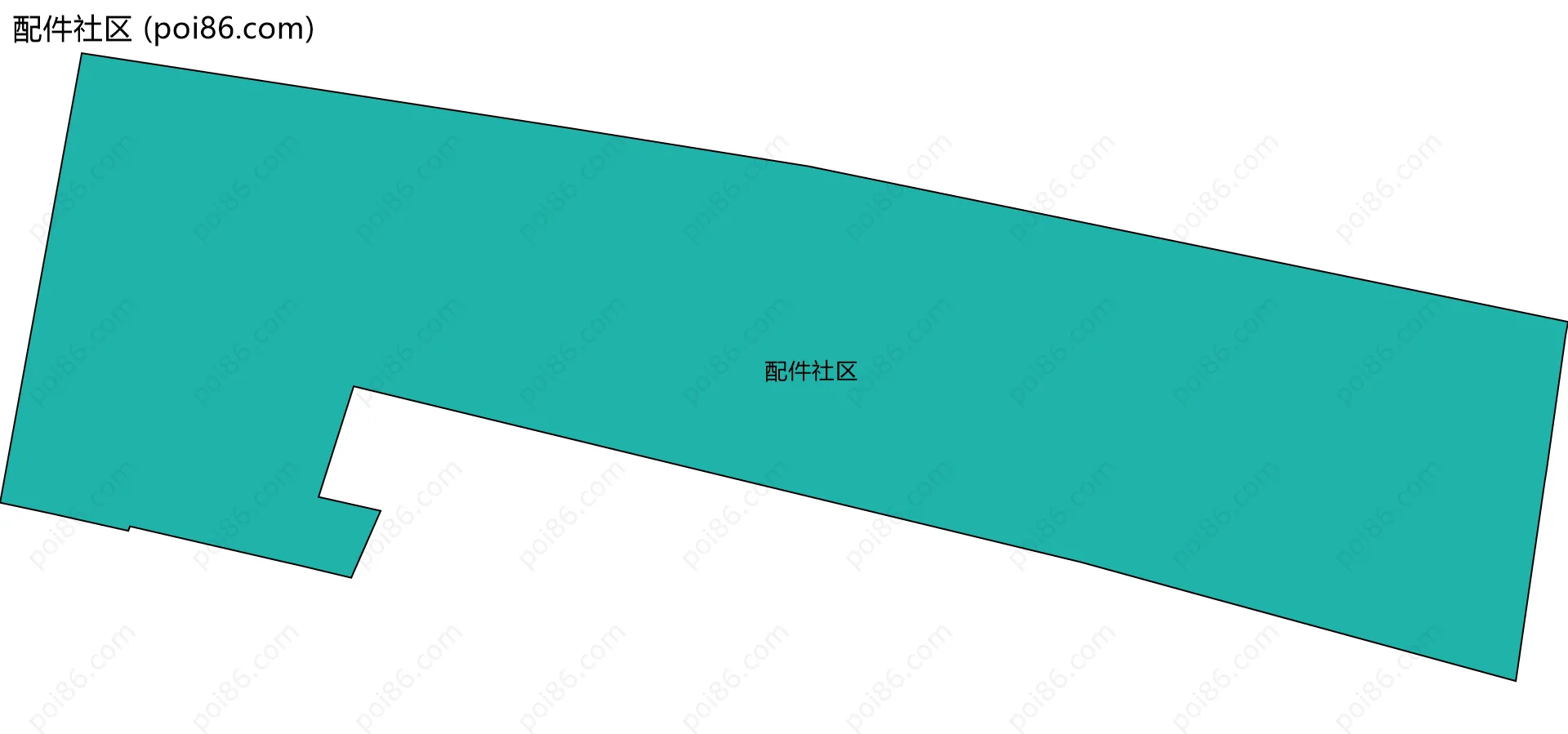 配件社区边界地图