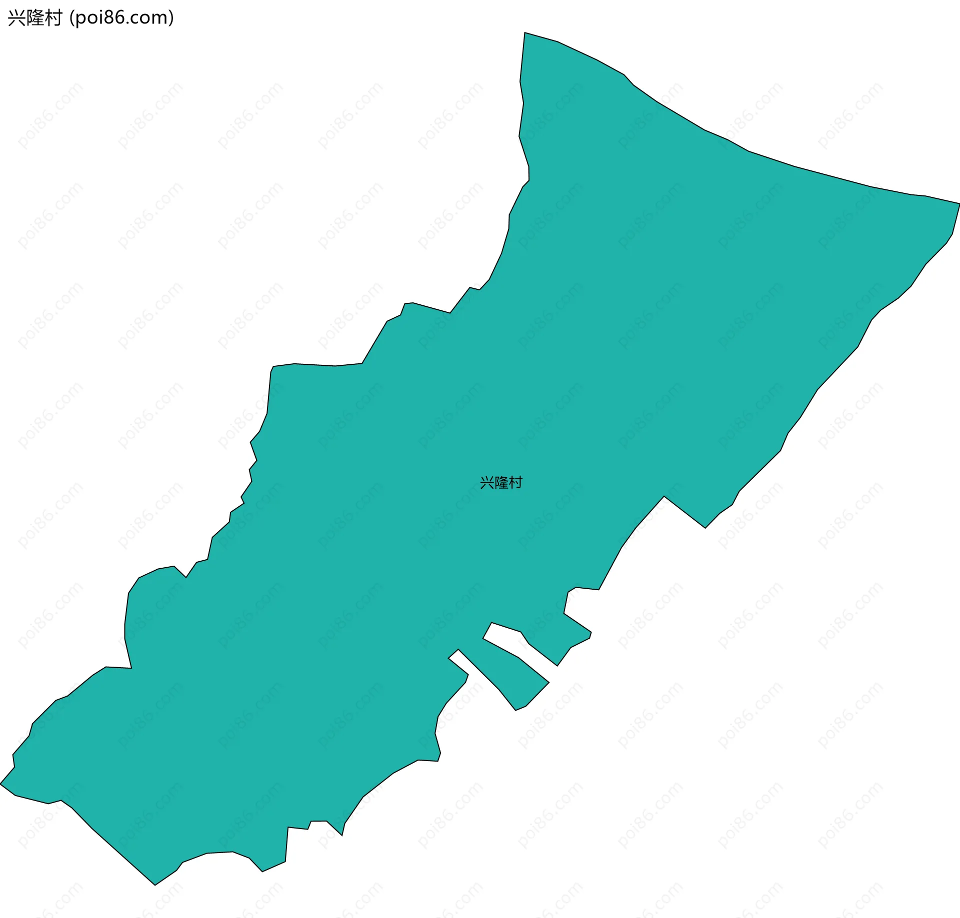 兴隆村边界地图