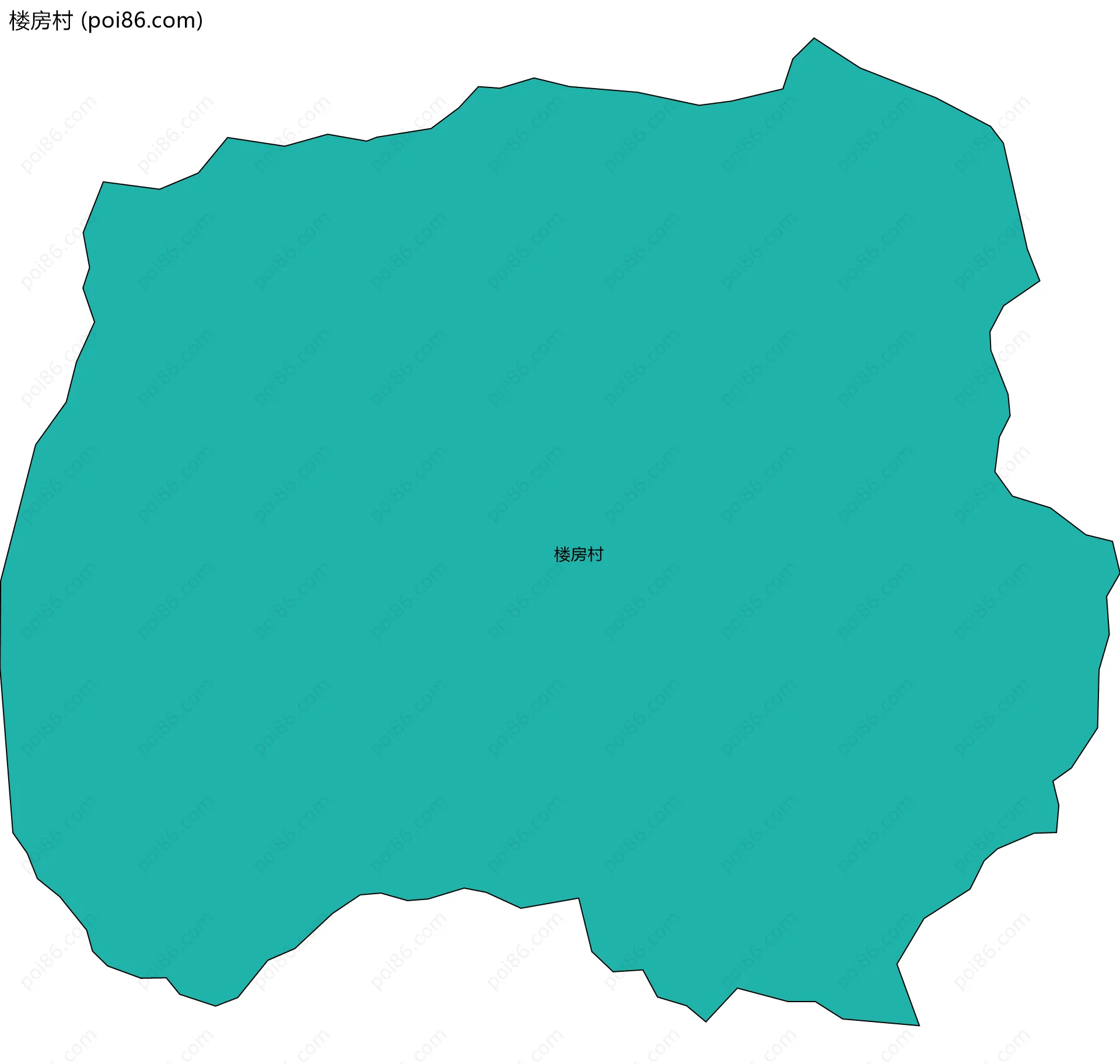 楼房村边界地图