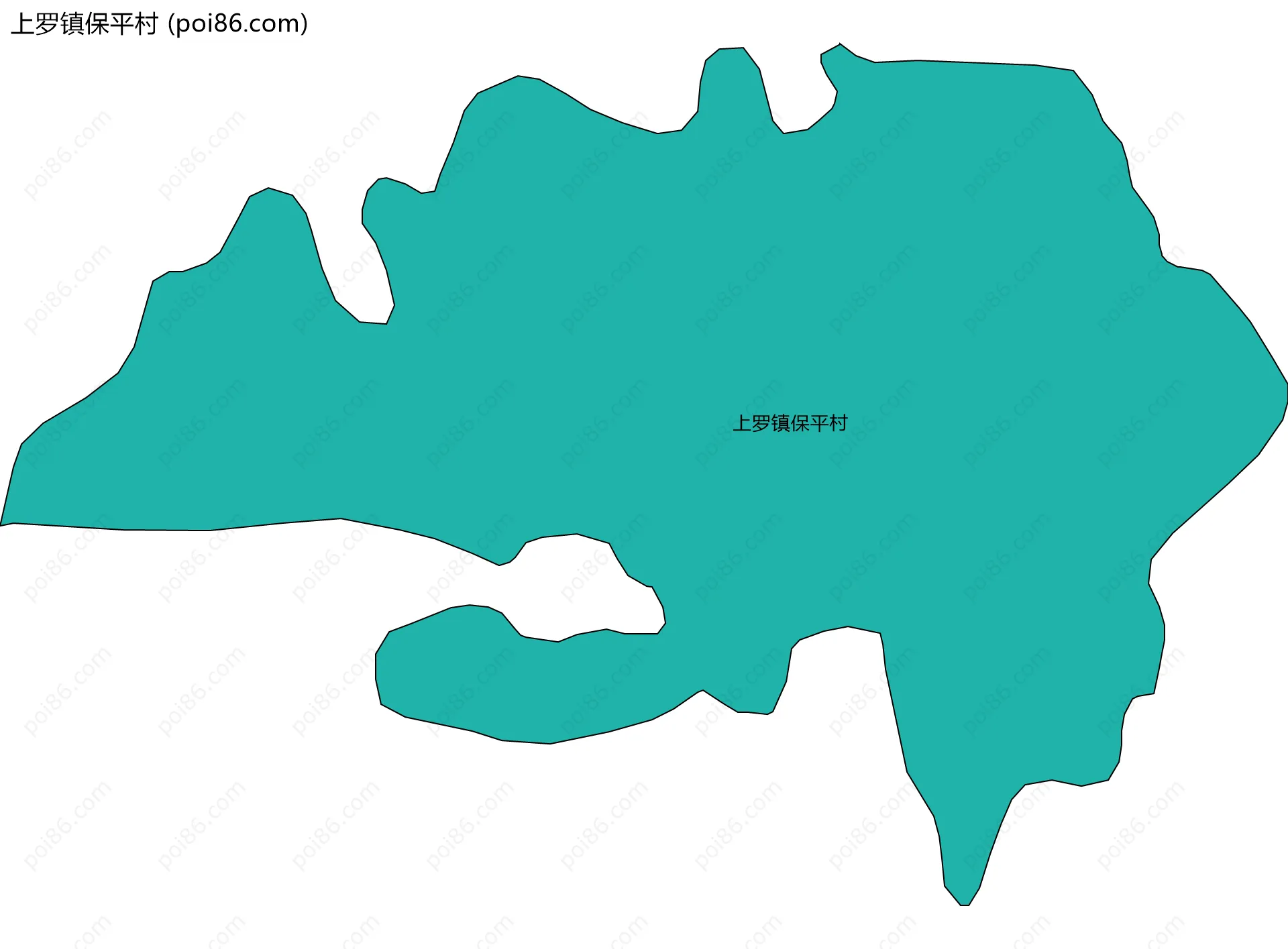 上罗镇保平村边界地图