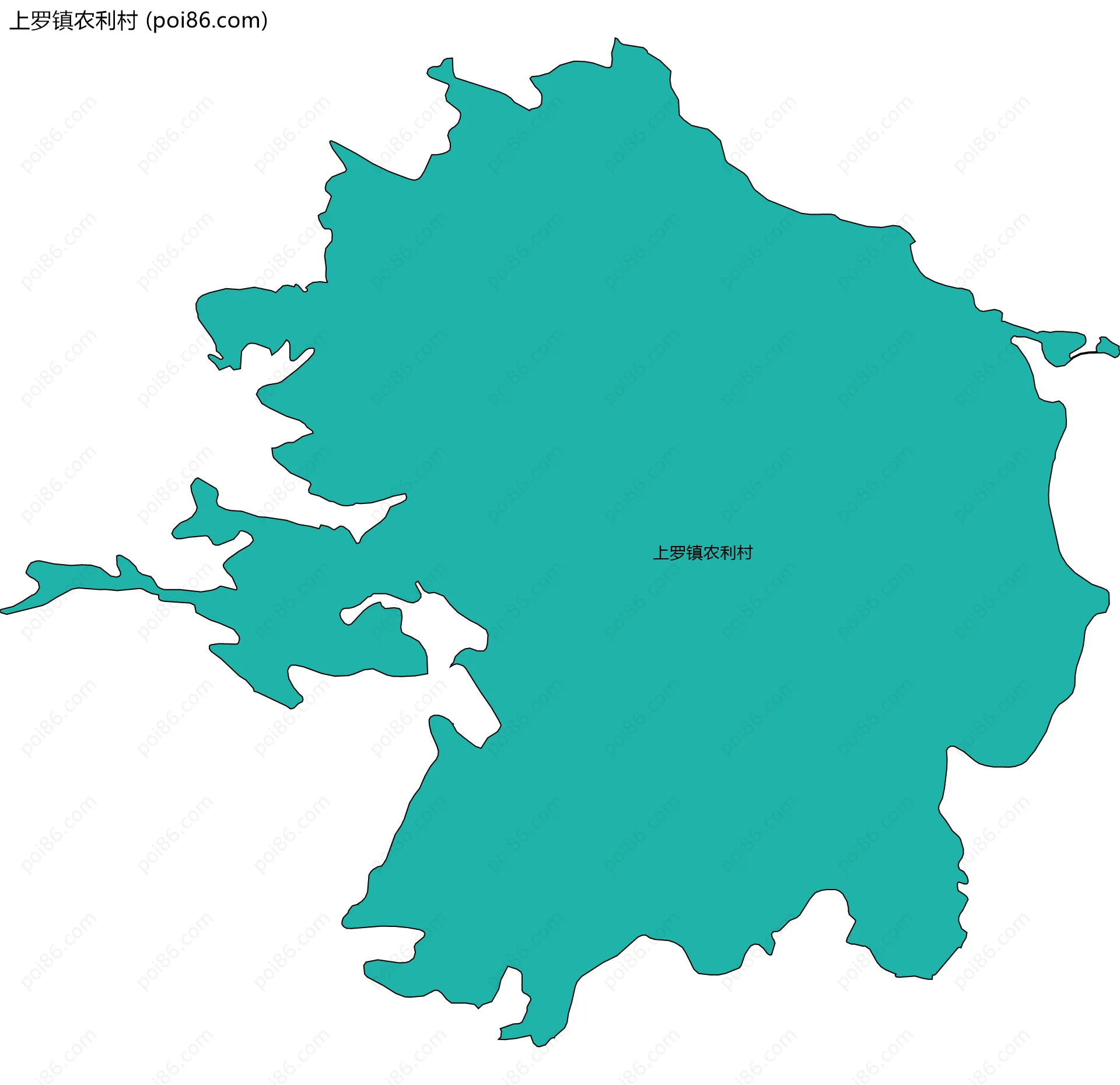上罗镇农利村边界地图