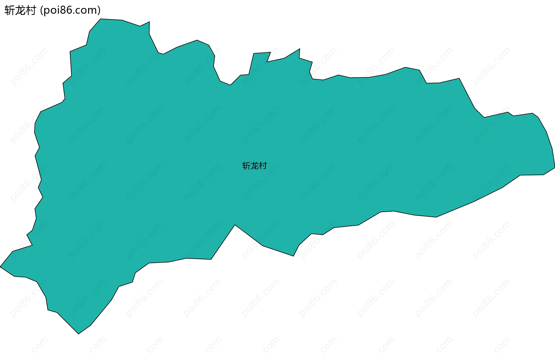 斩龙村边界地图