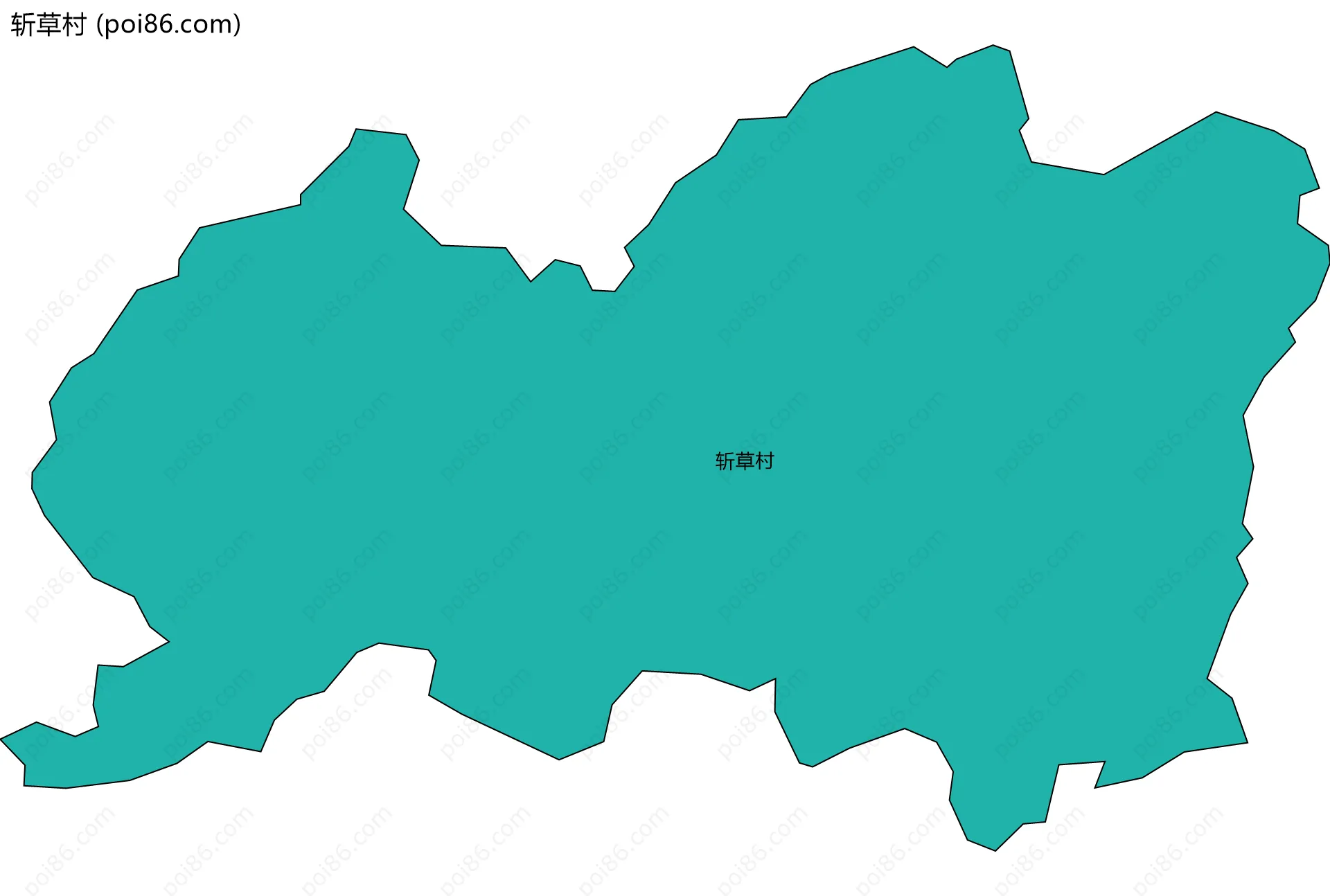 斩草村边界地图