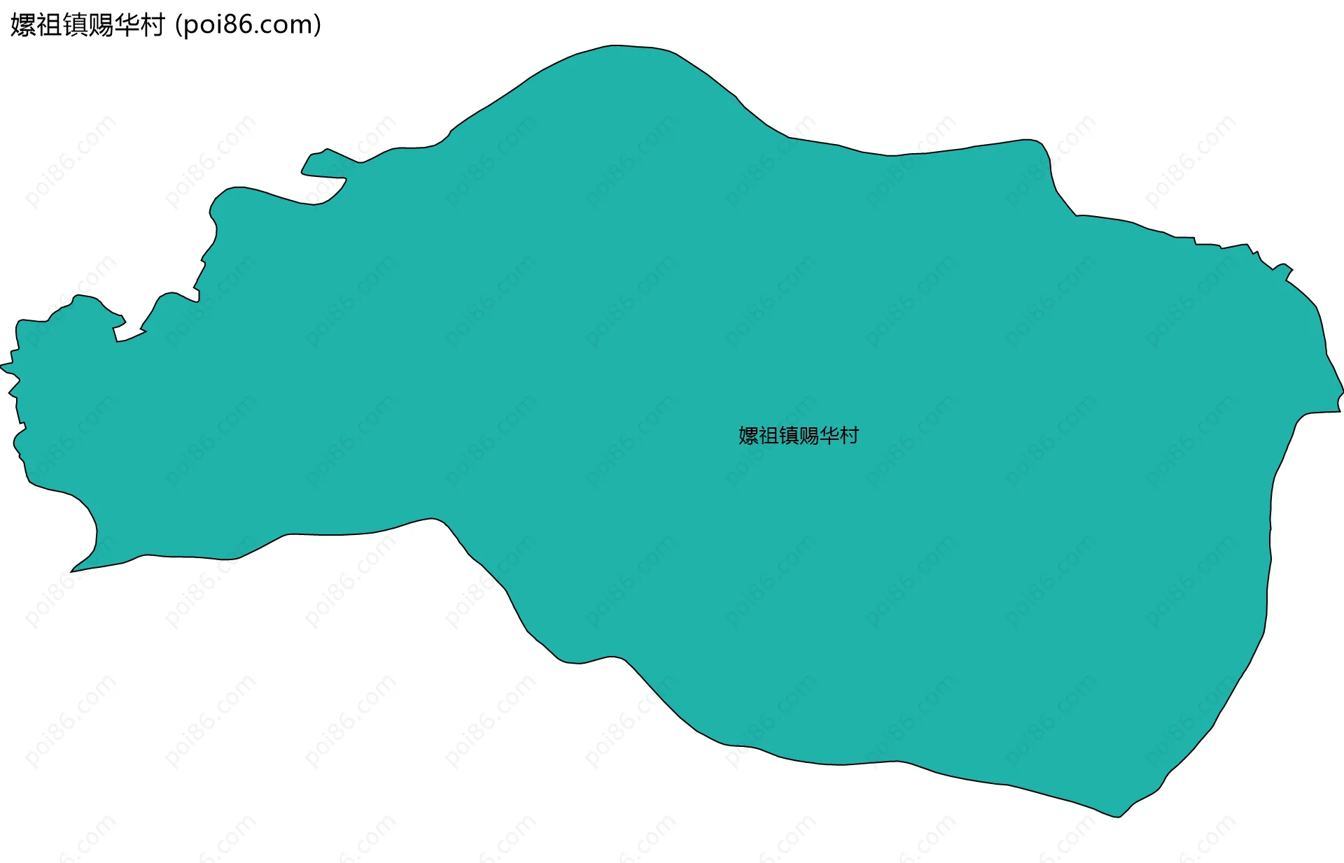 嫘祖镇赐华村边界地图