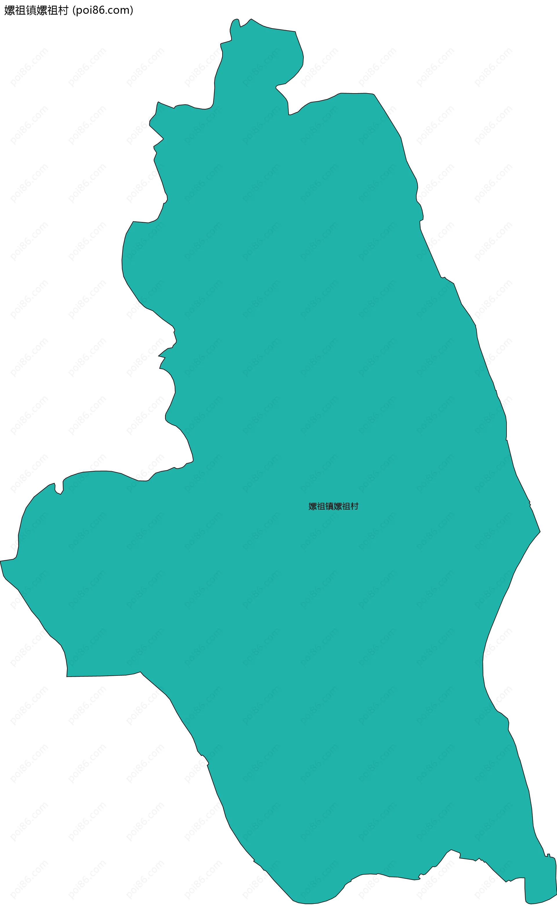 嫘祖镇嫘祖村边界地图