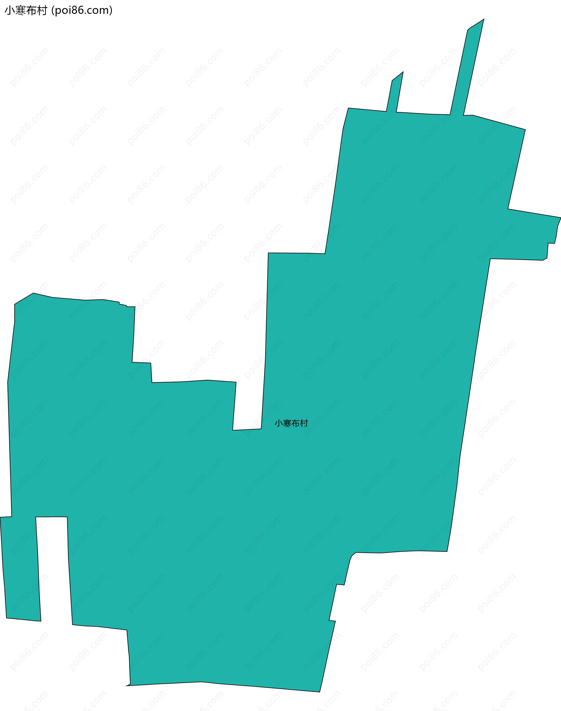 小寒布村边界地图