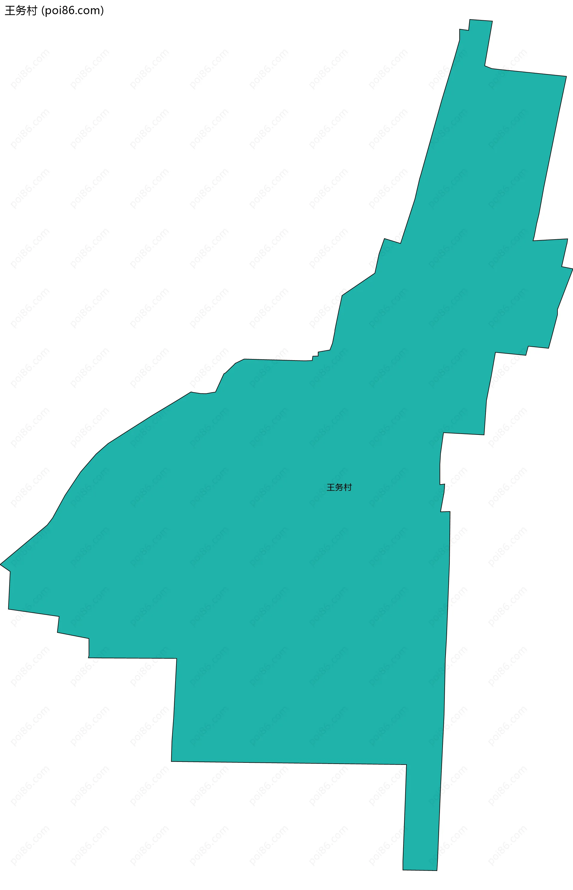 王务村边界地图