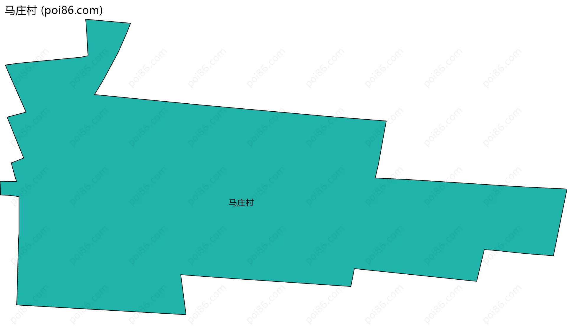 马庄村边界地图